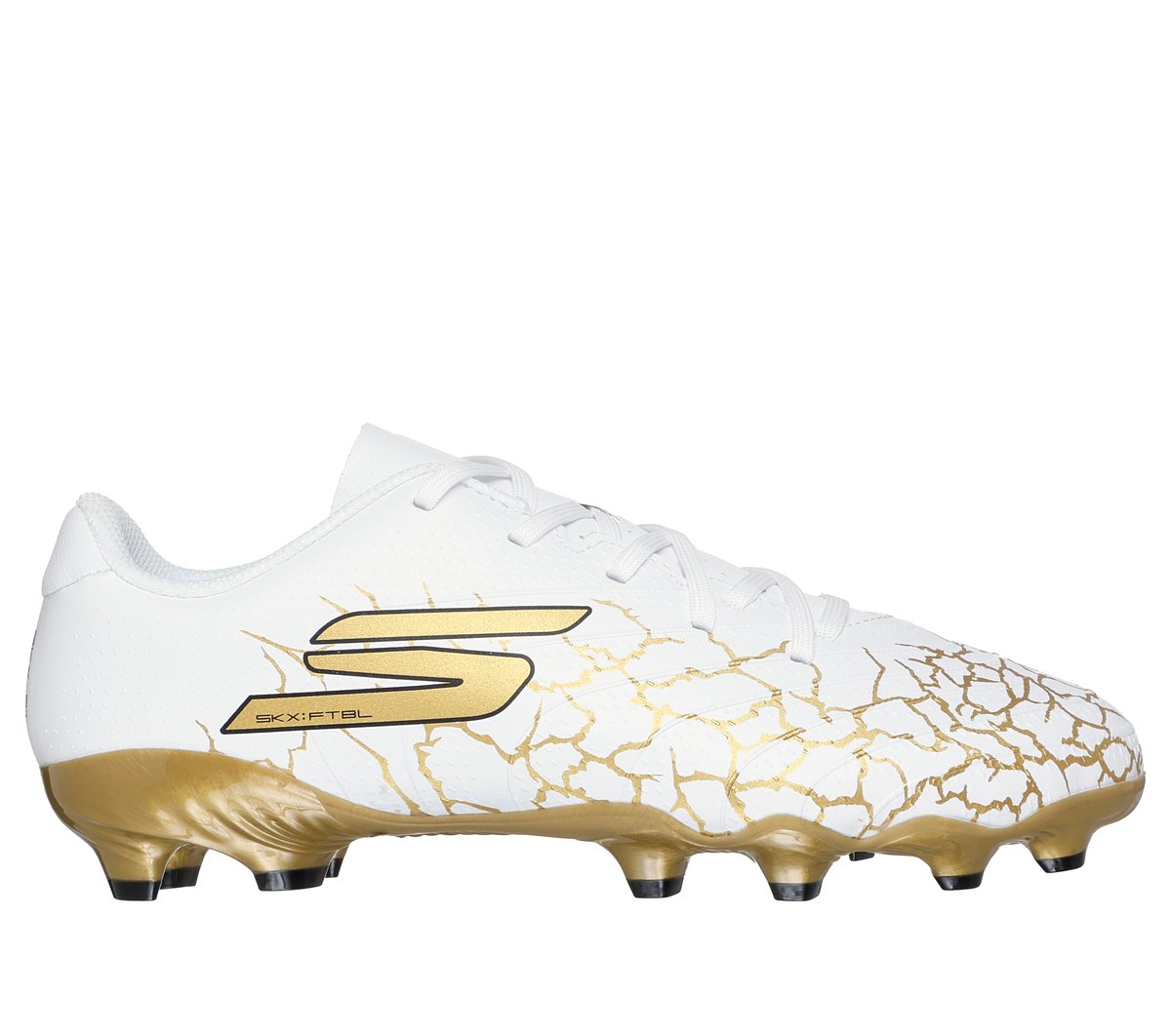 Skechers Skx_ 1.5 Jr Youth Fg Shoes In Weiss/Schwarz/Gelt, GrößE 35-image