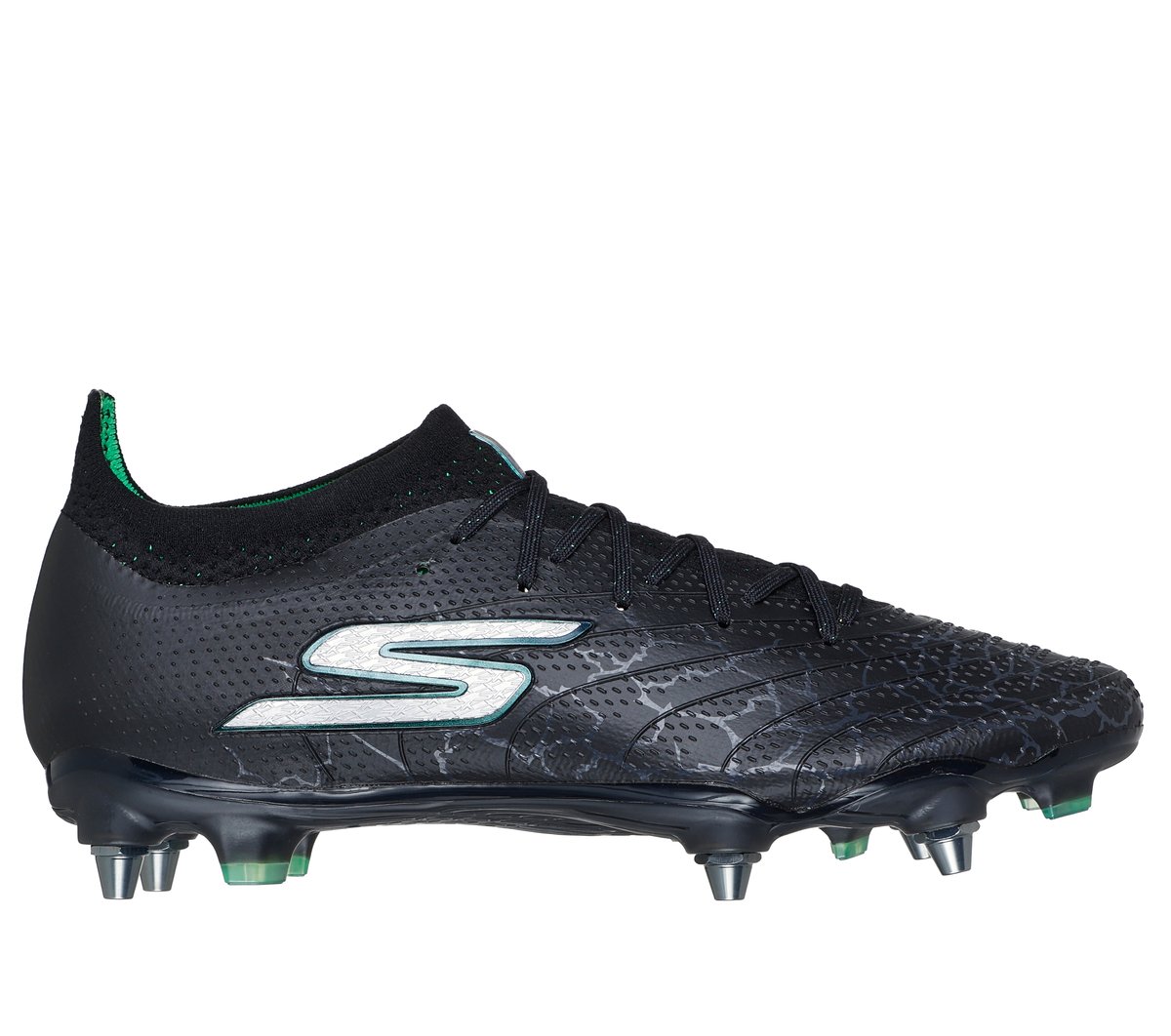 Skechers SKX_1.5 Elite SG en Negro/Plata, talla 40.5