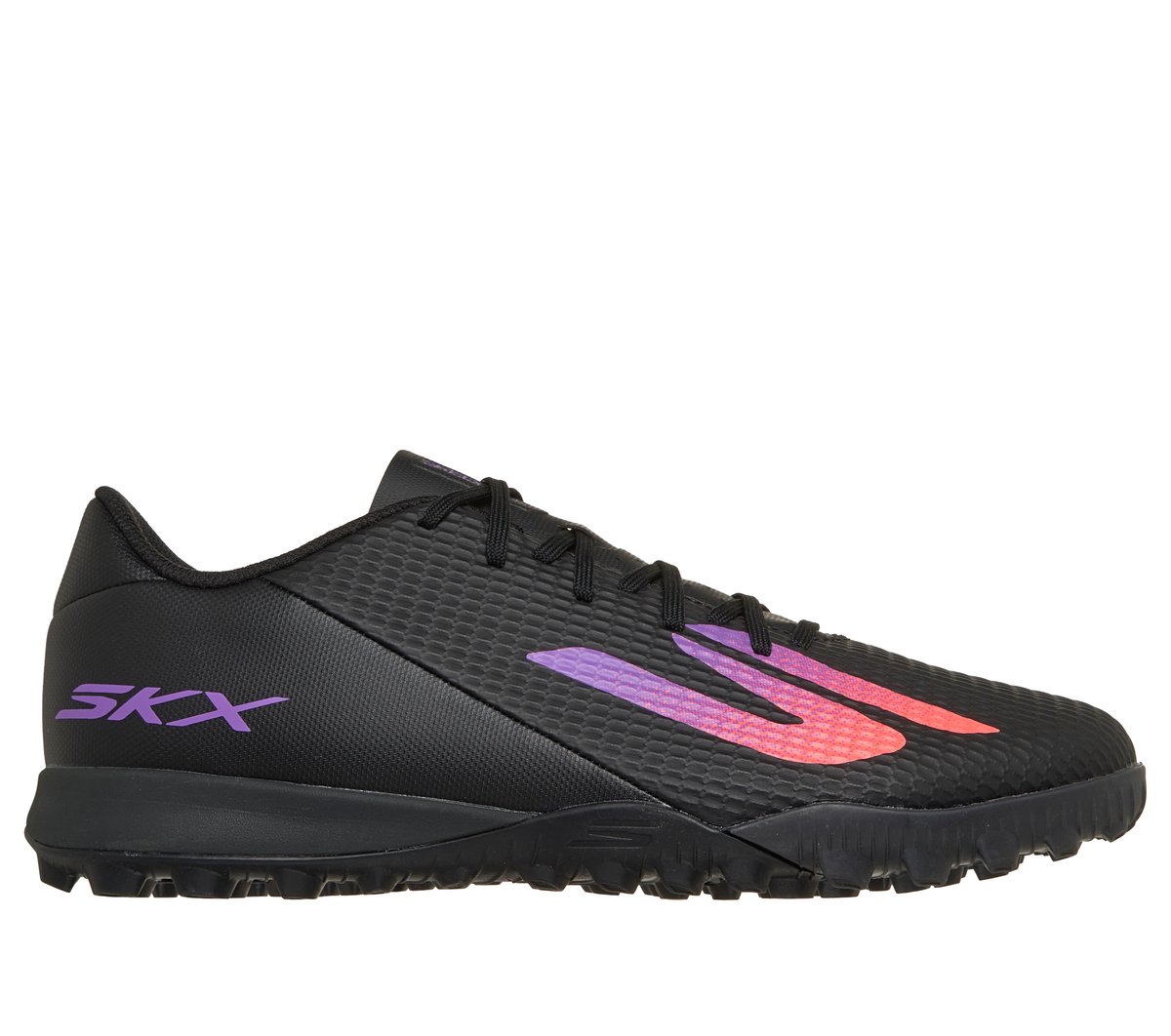Skechers SKX_2 Academy TF en Negro/Morado, talla 40.5