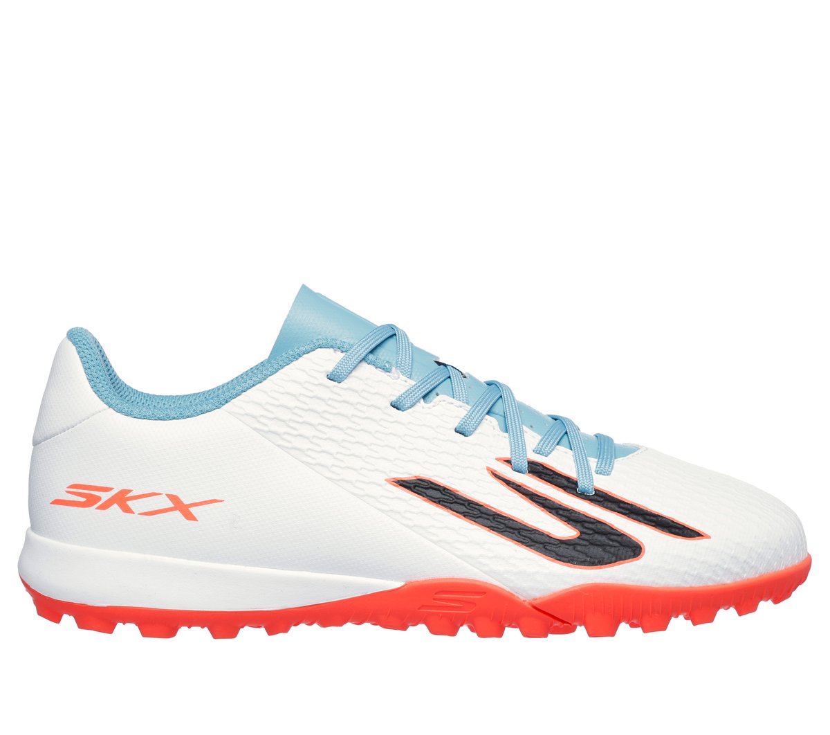 Skechers niño SKX_2 Jr Youth TF en Blanco/Turquesa, talla 33