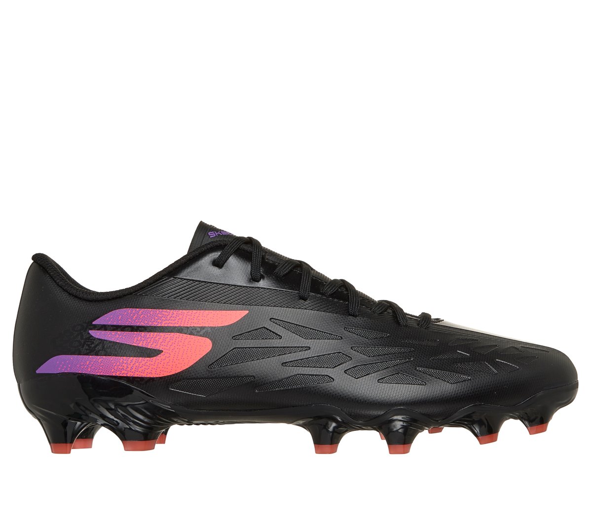 Skechers Razor 2 Academy FG en Negro/Morado, talla 40, Vegan