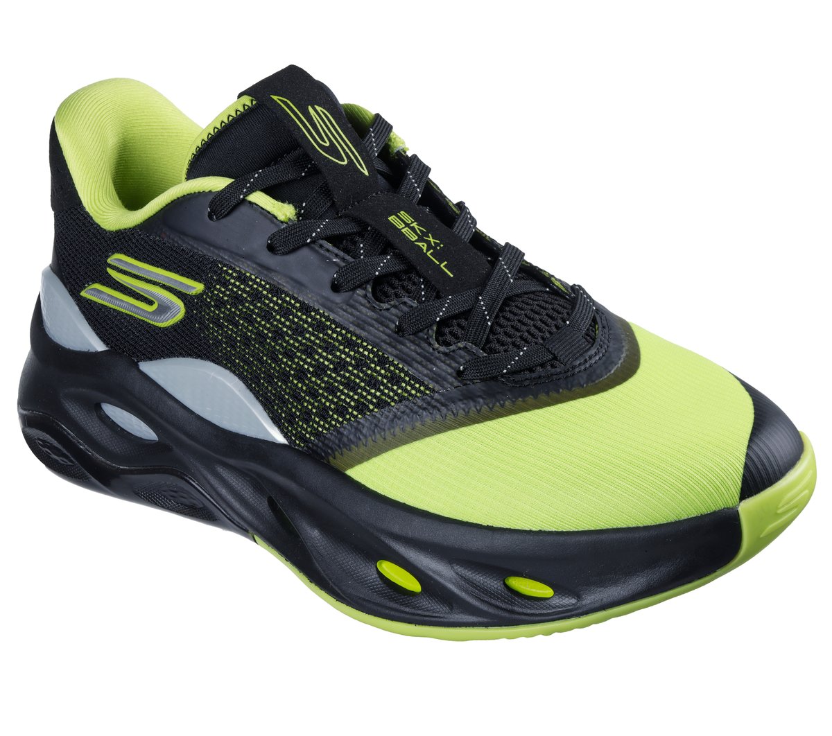 Skechers SKX FLOAT Moyen Width en Noir/Vert-Lime, Hyper Burst