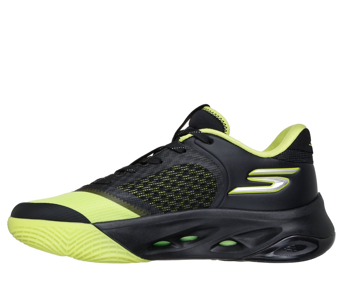 Skechers SKX FLOAT Moyen Width en Noir/Vert-Lime, Hyper Burst