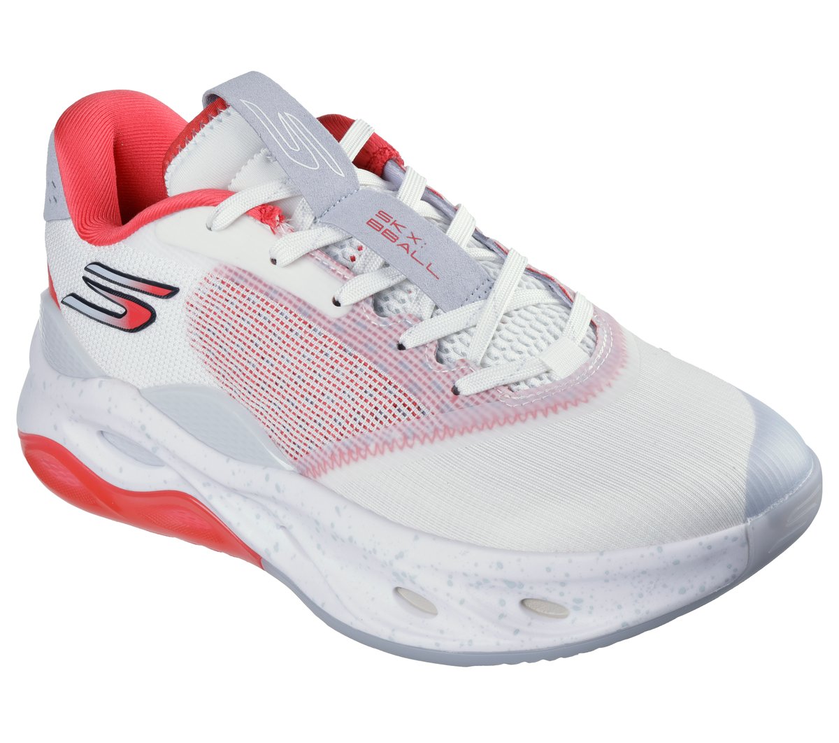 Skechers SKX FLOAT Moyen Width en Blanc/Gris, Hyper Burst