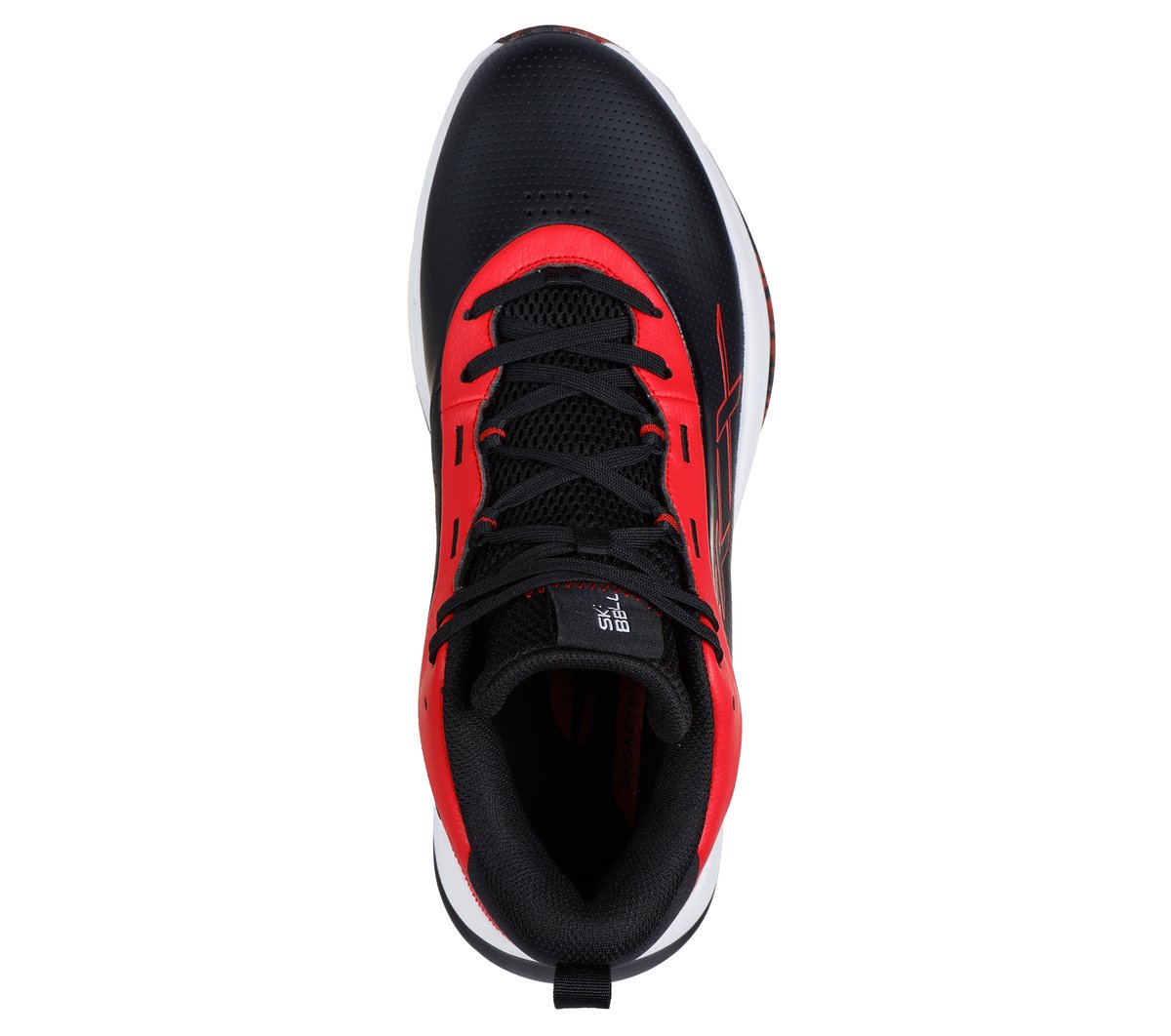 Skechers Basketball Skx League - Sneaker Da Uomo, Nero/Rosso, 41.5 Eu - 2