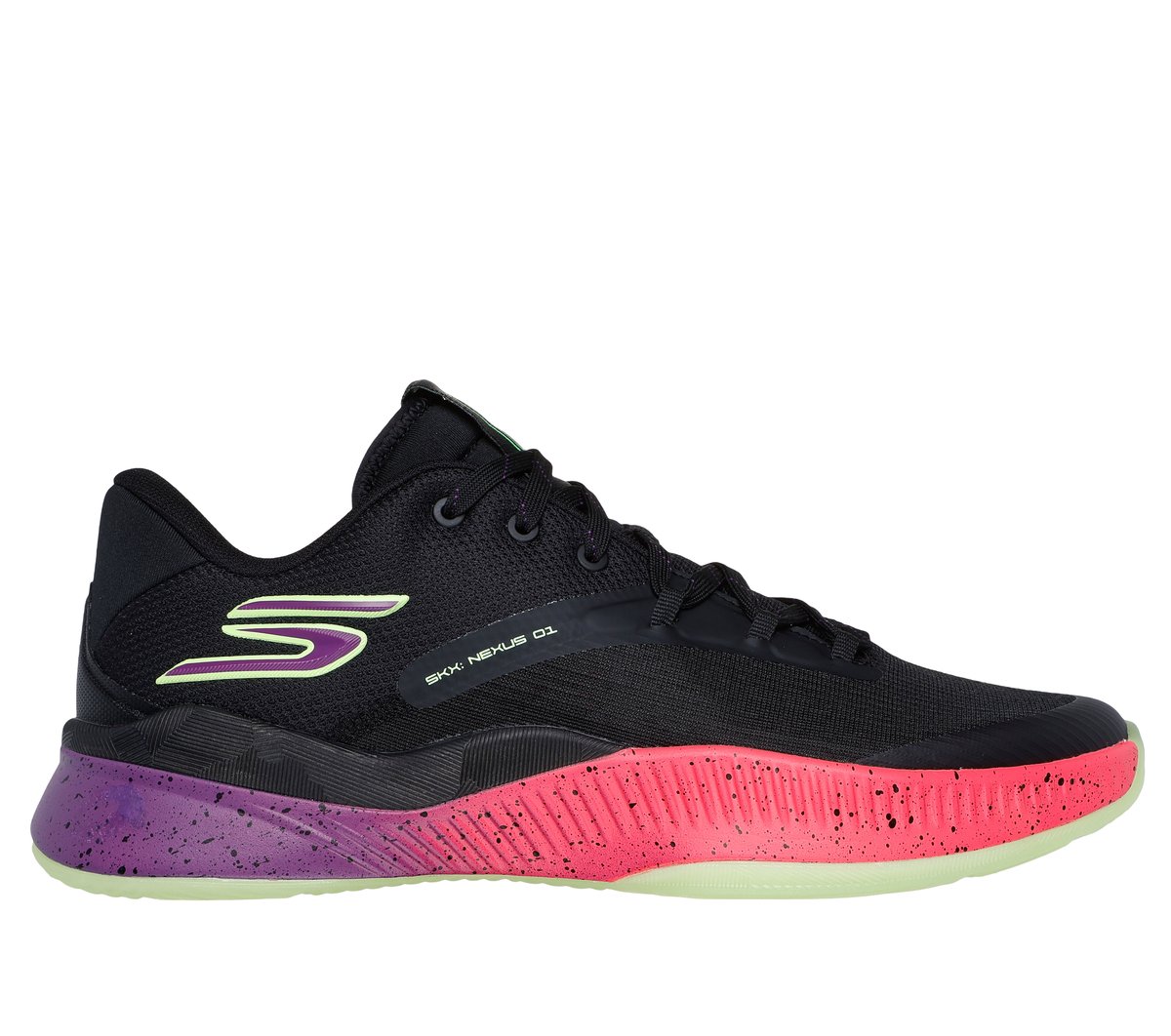 Skechers SKX NEXUS en Negro/Morado/Rosa, talla 41, Vegan