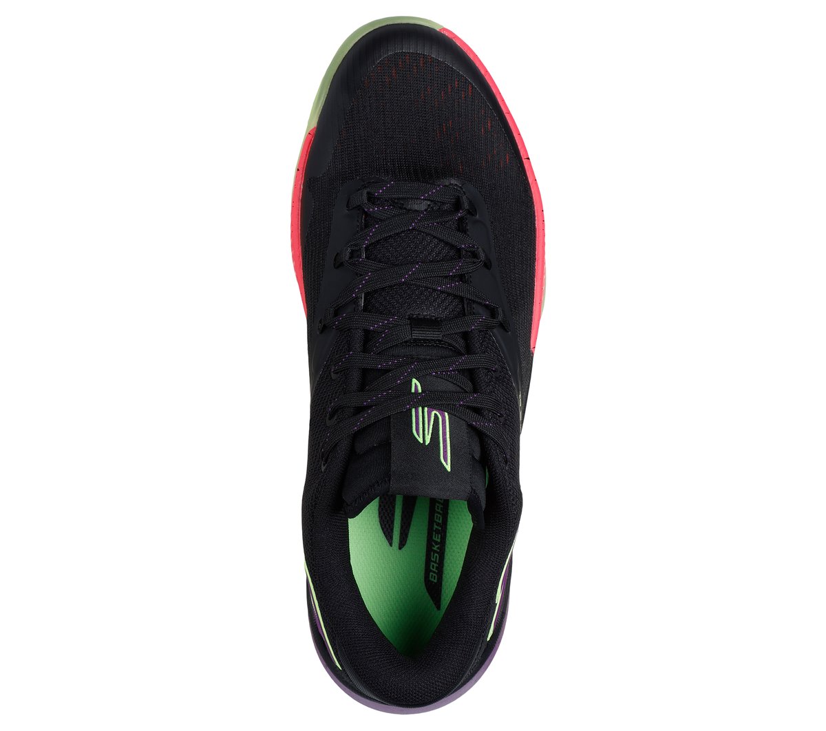 Skechers SKX NEXUS Moyen Width en Noir/Violet/Rose, Vegan