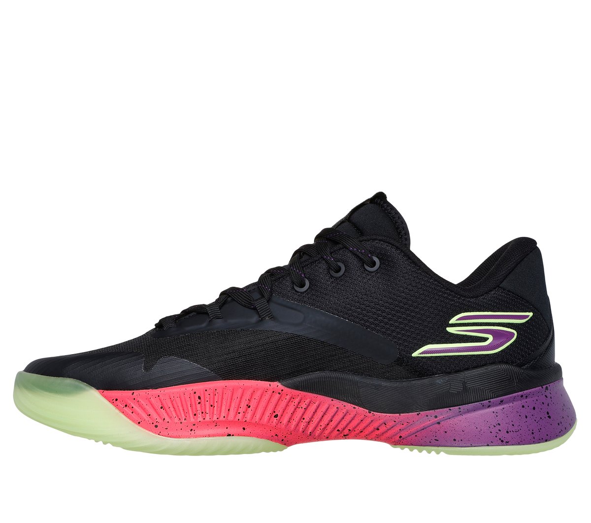 Skechers SKX NEXUS Moyen Width en Noir/Violet/Rose, Vegan