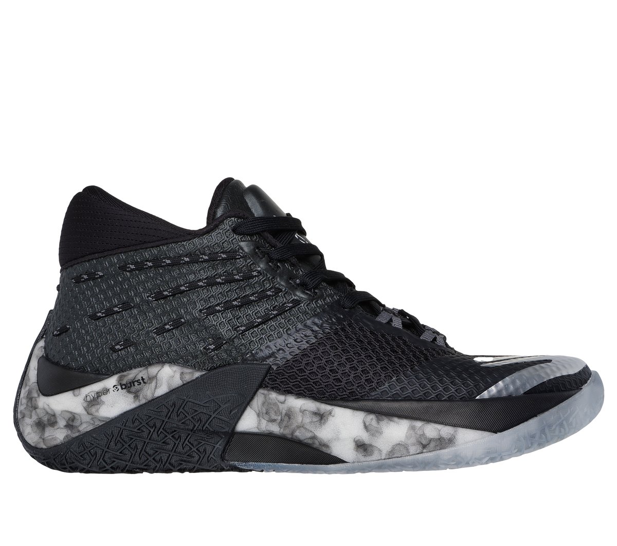Skechers SKX REIGN en Negro/Blanca, talla 39.5, Vegan