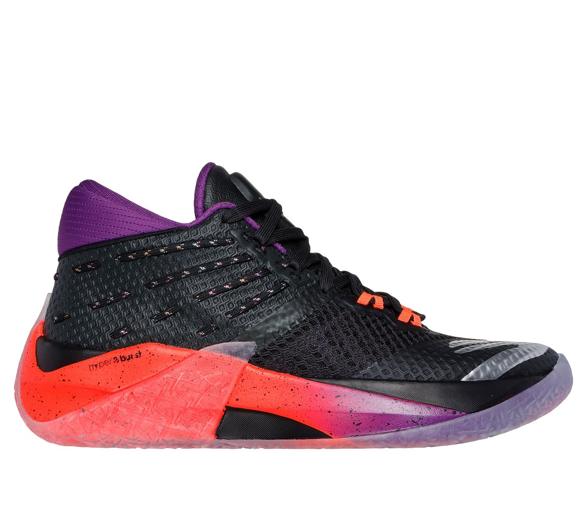 Skechers SKX REIGN en Negro/Morado/Rosa, talla 48, Vegan