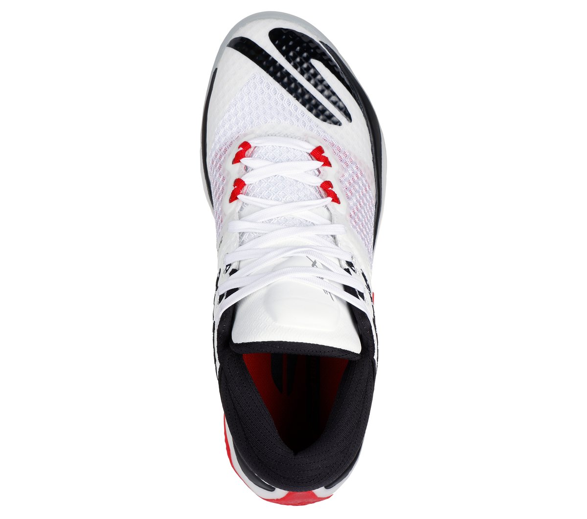 Skechers SKX REIGN Moyen Width en Blanc/Rouge/Noir, Vegan, Hyper Burst