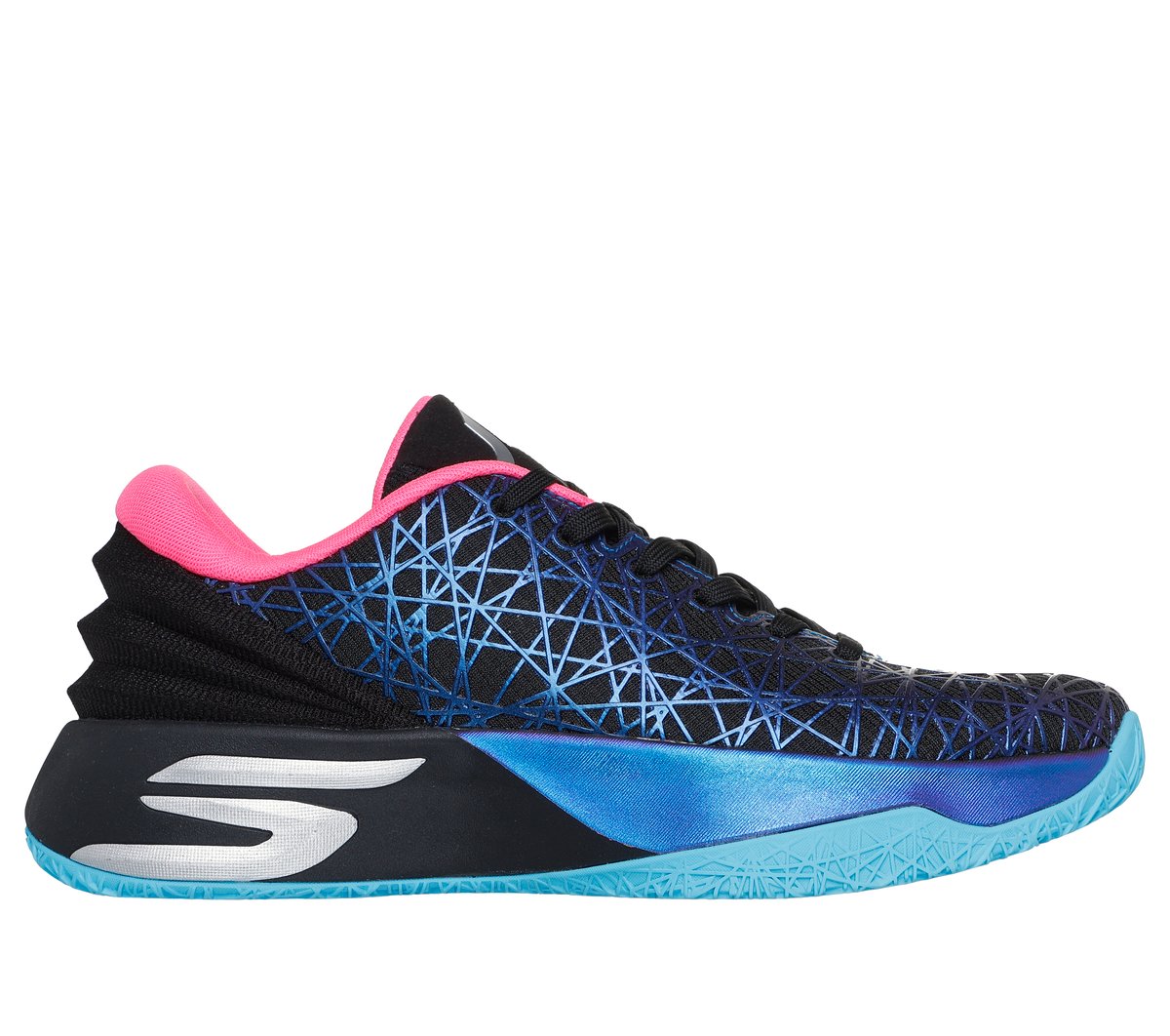 Skechers SKX JE1 en Negro/Azul/Rosa, talla 45.5, Vegan