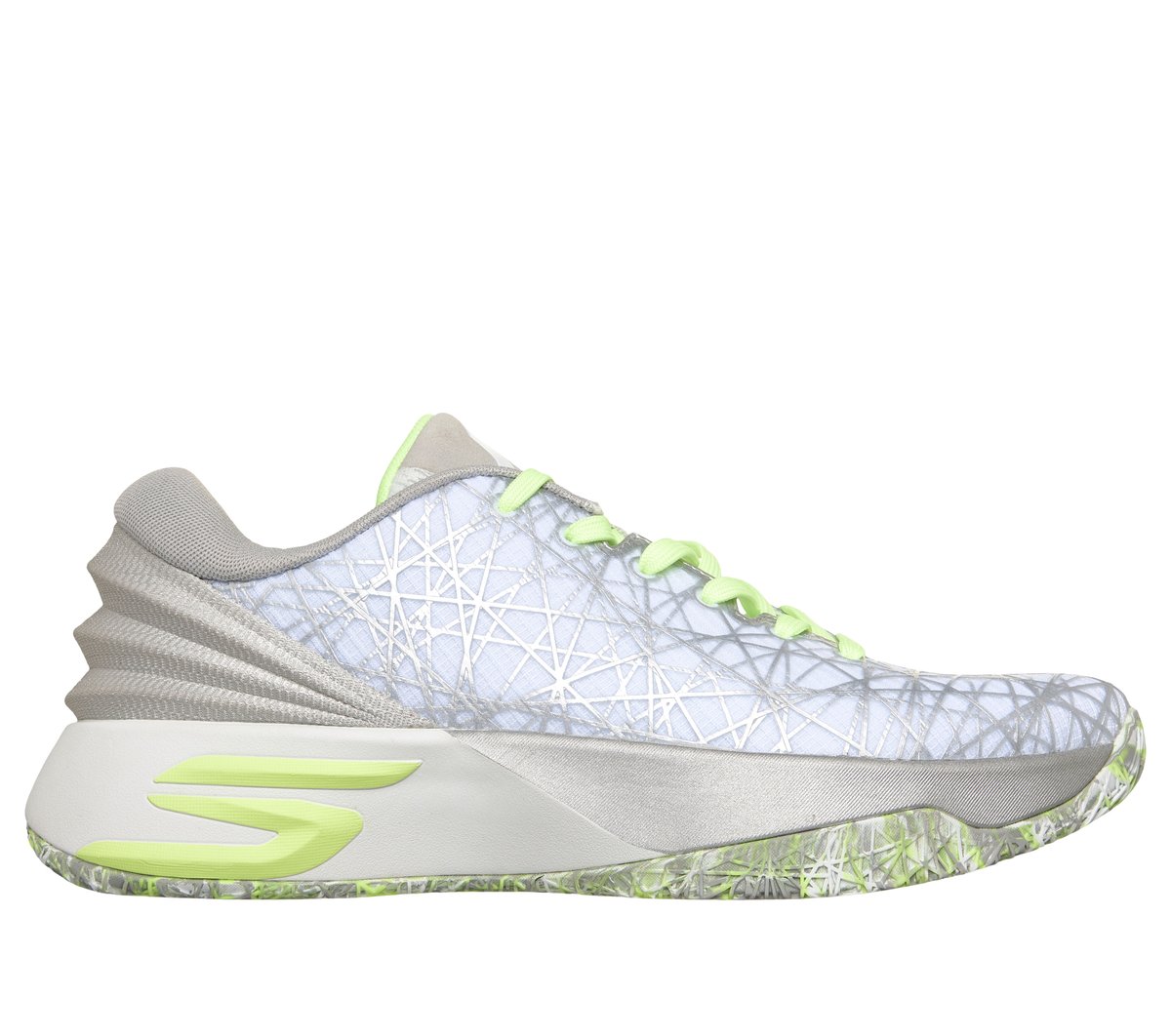 Skechers SKX JE1 en Blanco/Plata, talla 42, Vegan