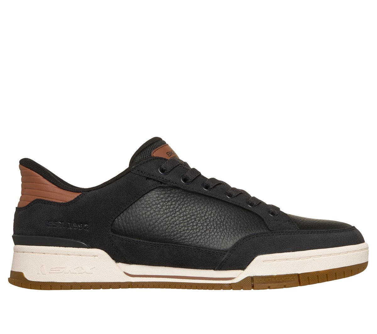 Skechers Men's Slip-ins: Recoil - Persius Sneaker in Black/Brown - 254204