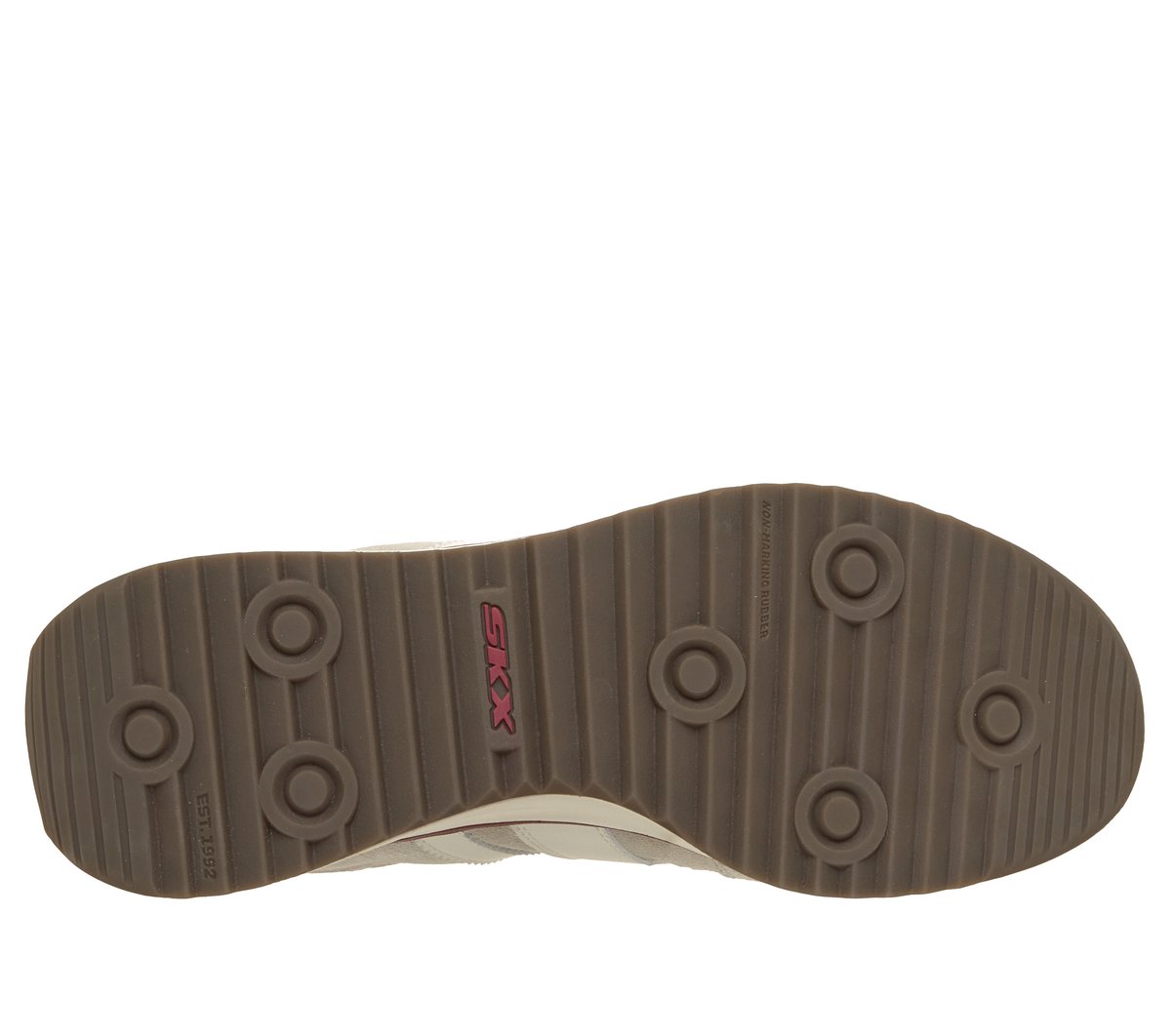 Skechers SKX 92 - Faulen Chaussures Moyen Width en Beige/Blanc
