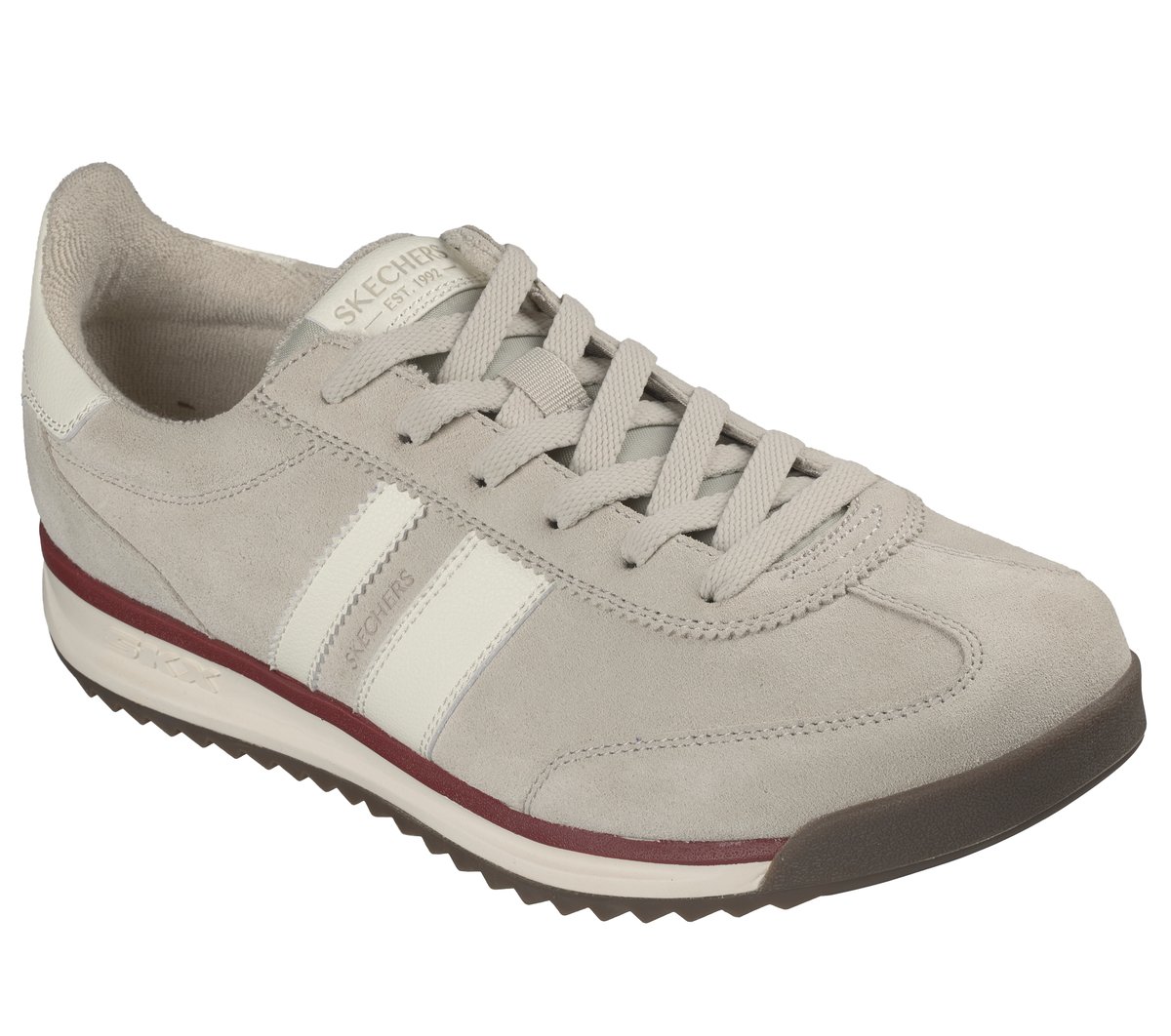 Skechers SKX 92 - Faulen Chaussures Moyen Width en Beige/Blanc