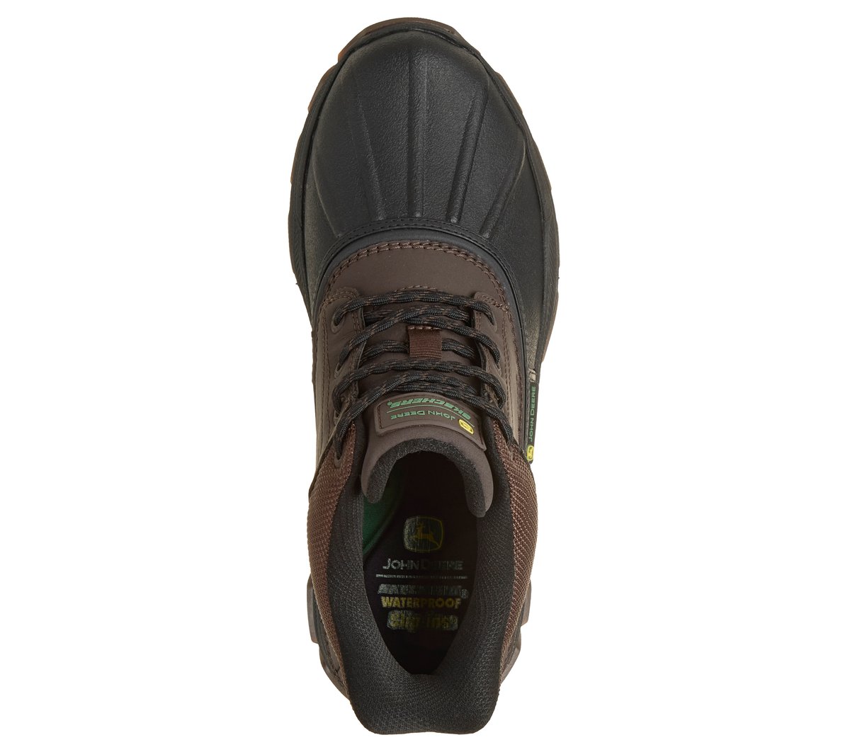 Skechers Slip-ins John Deere Waterproof Relaxed Fit: Respected - Swamper Chaussures Moyen Width en Chocolat/Noir