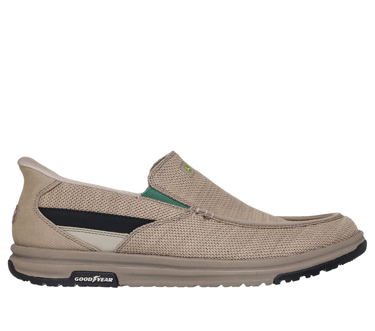 Skechers Slip-ins John Deere Relaxed Fit: Melson 2.0 - Chaz en Taupe, talla 40, Vegan