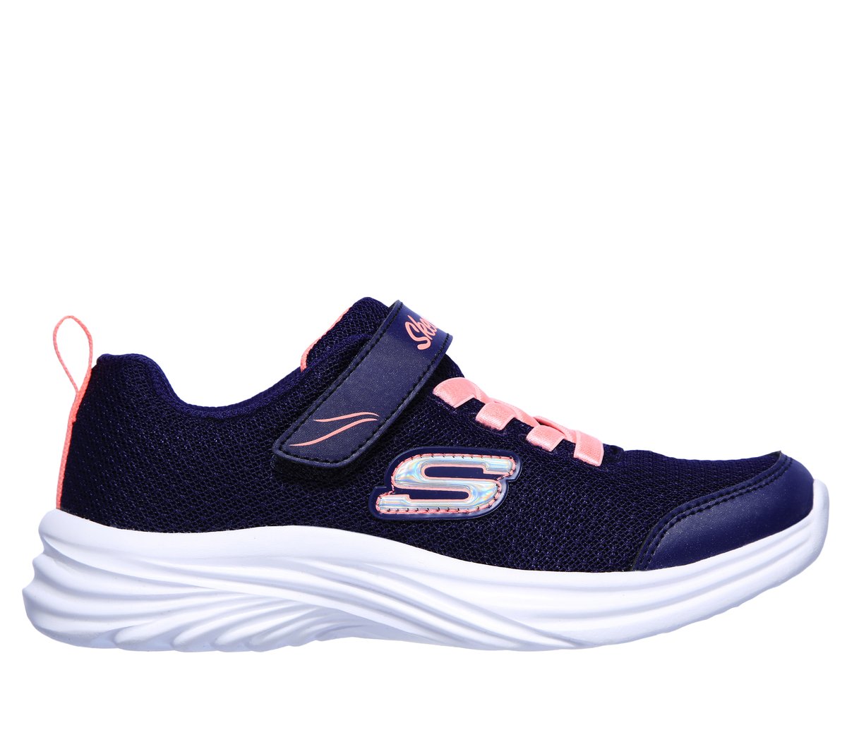 Skechers niña Dreamy Dancer - Miss Minimalistic en Navy/Coral, talla 33.5