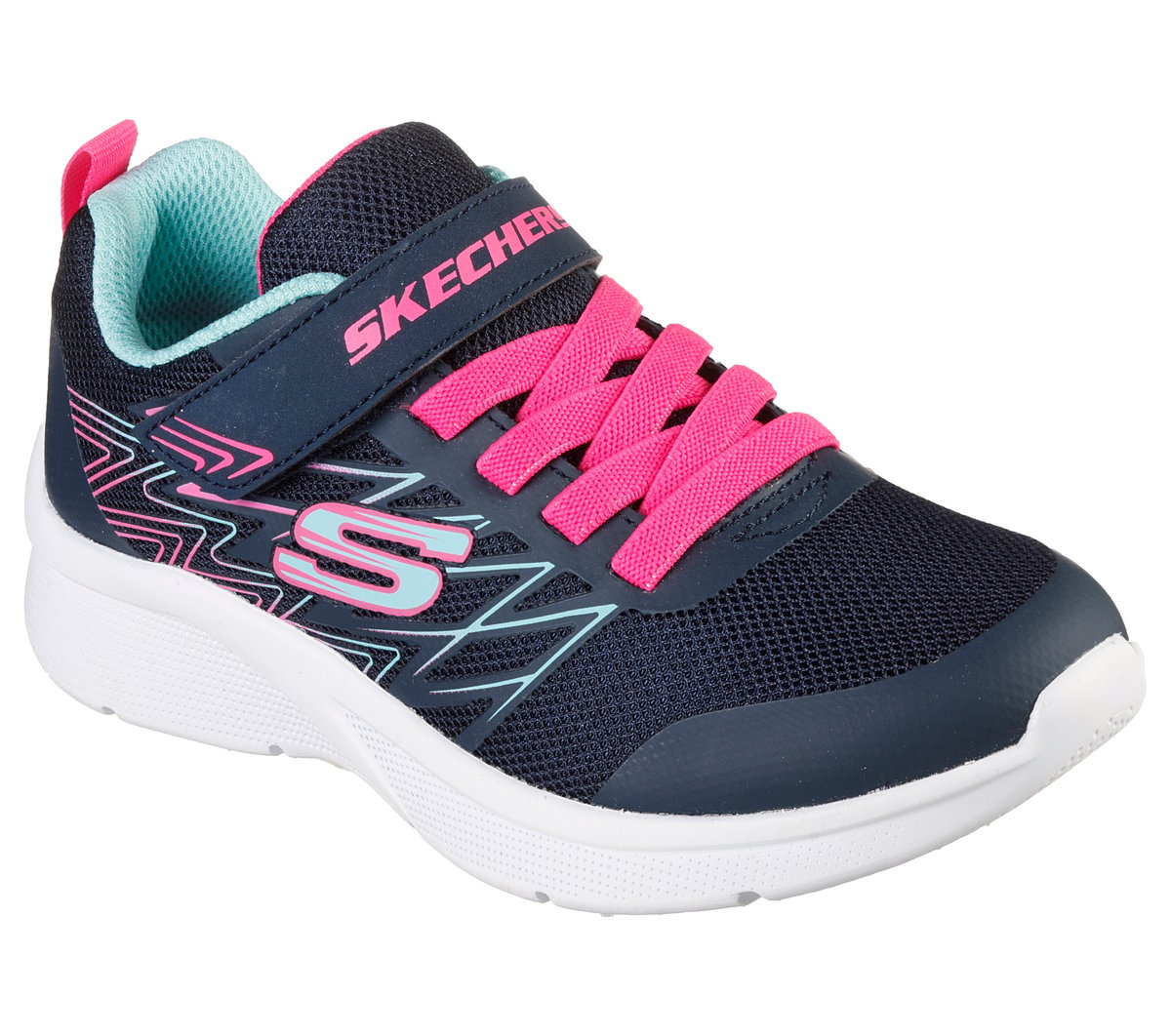 Skechers Microspec - Bold Delight Chaussures Moyen Width en Bleu Marine