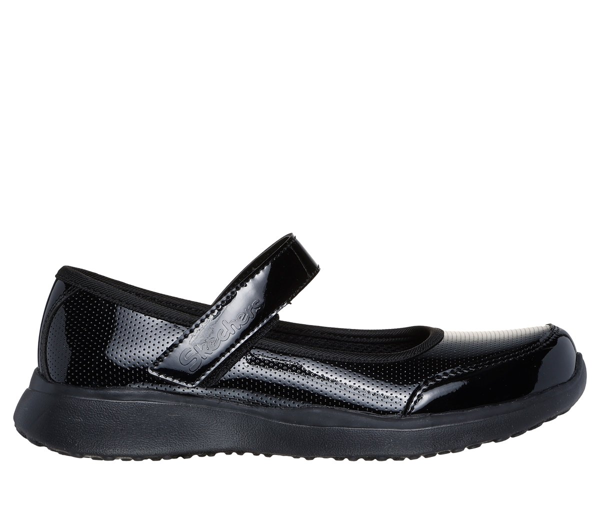 Skechers niña Microstrides - Old Schooled en Negro, talla 27