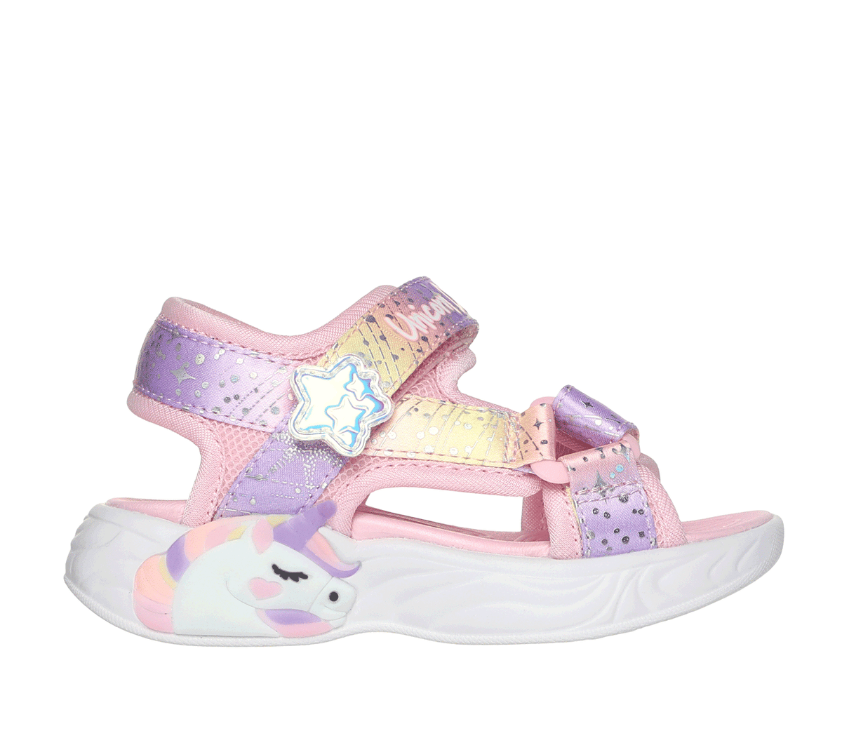 Skechers Unicorn Dreams - Majestic Bliss en Rosa Claro, talla 24