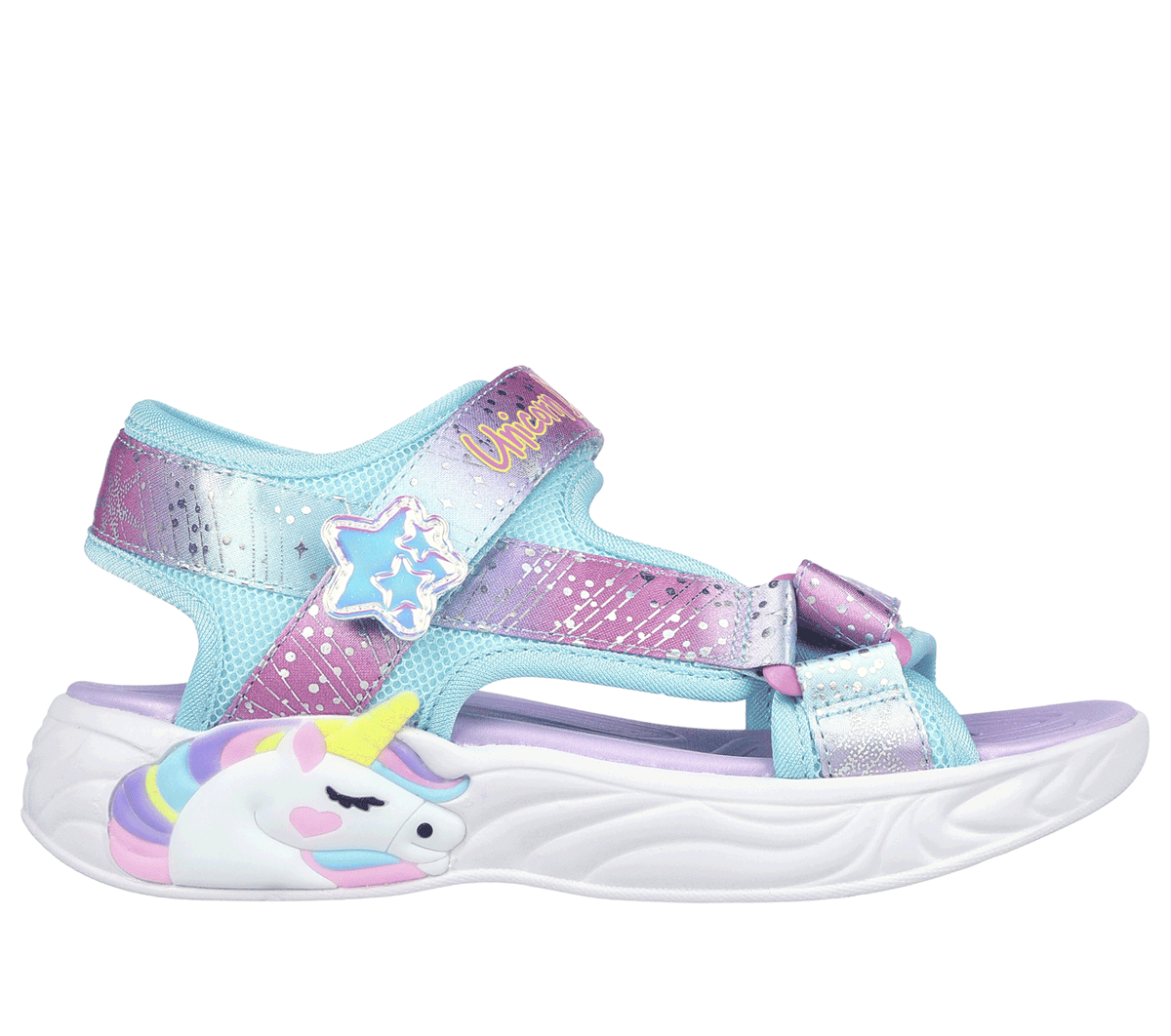 Skechers niña Unicorn Dreams - Majestic Bliss en Morado, talla 35