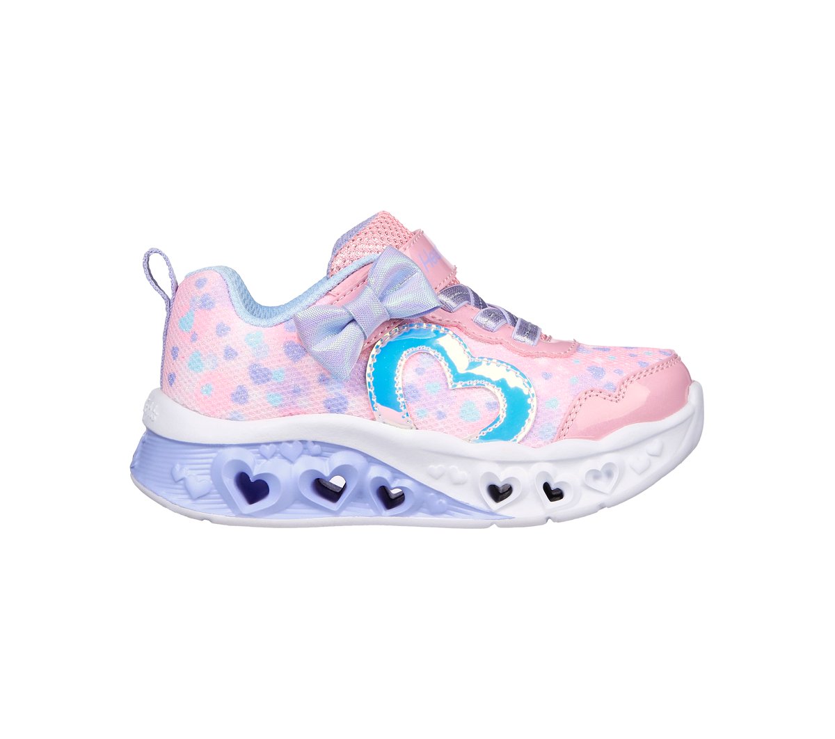 Skechers Flutter Heart Lights - Kind Spirit en Rosa/Lavanda, talla 23