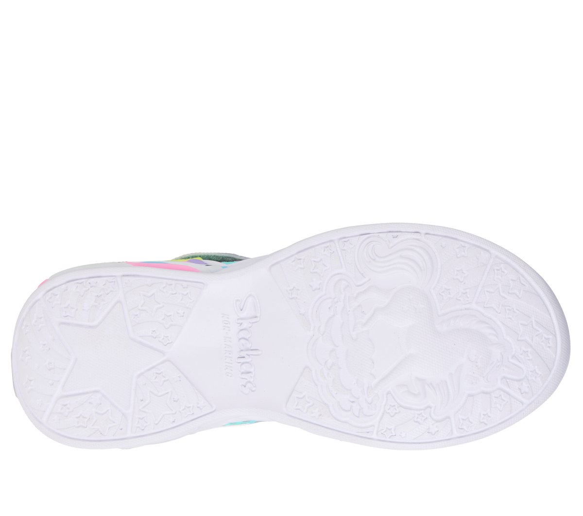 Skechers Fille Unicorn Dreams Heart Sparkles Baskets Sparkle Mesh Trim - vue 9