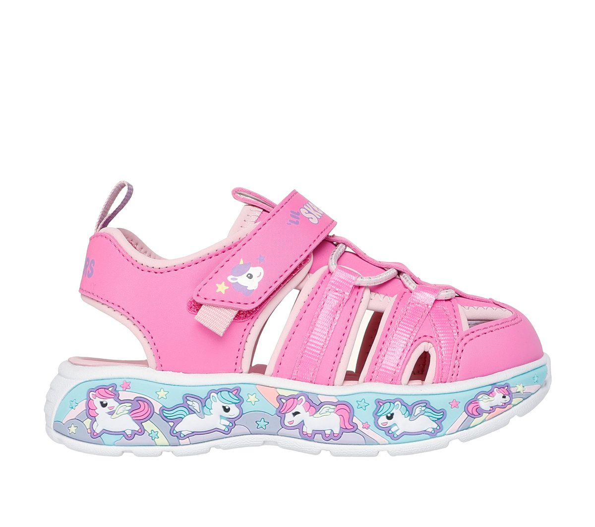 Skechers Play Scene Splash - Cute Crew en Rosa/Rosa Claro, talla 21