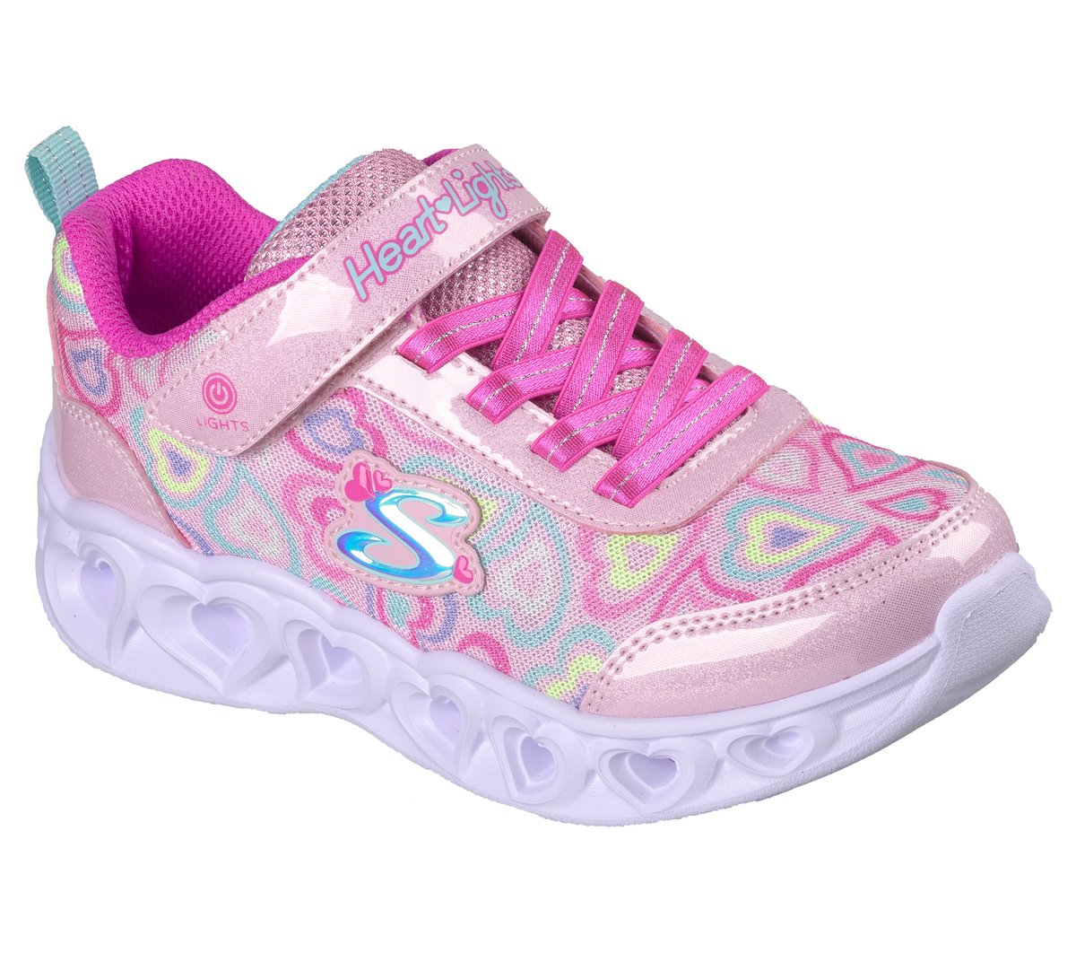 Skechers Heart Lights - Boogie Love Chaussures Moyen Width en Rose Clair