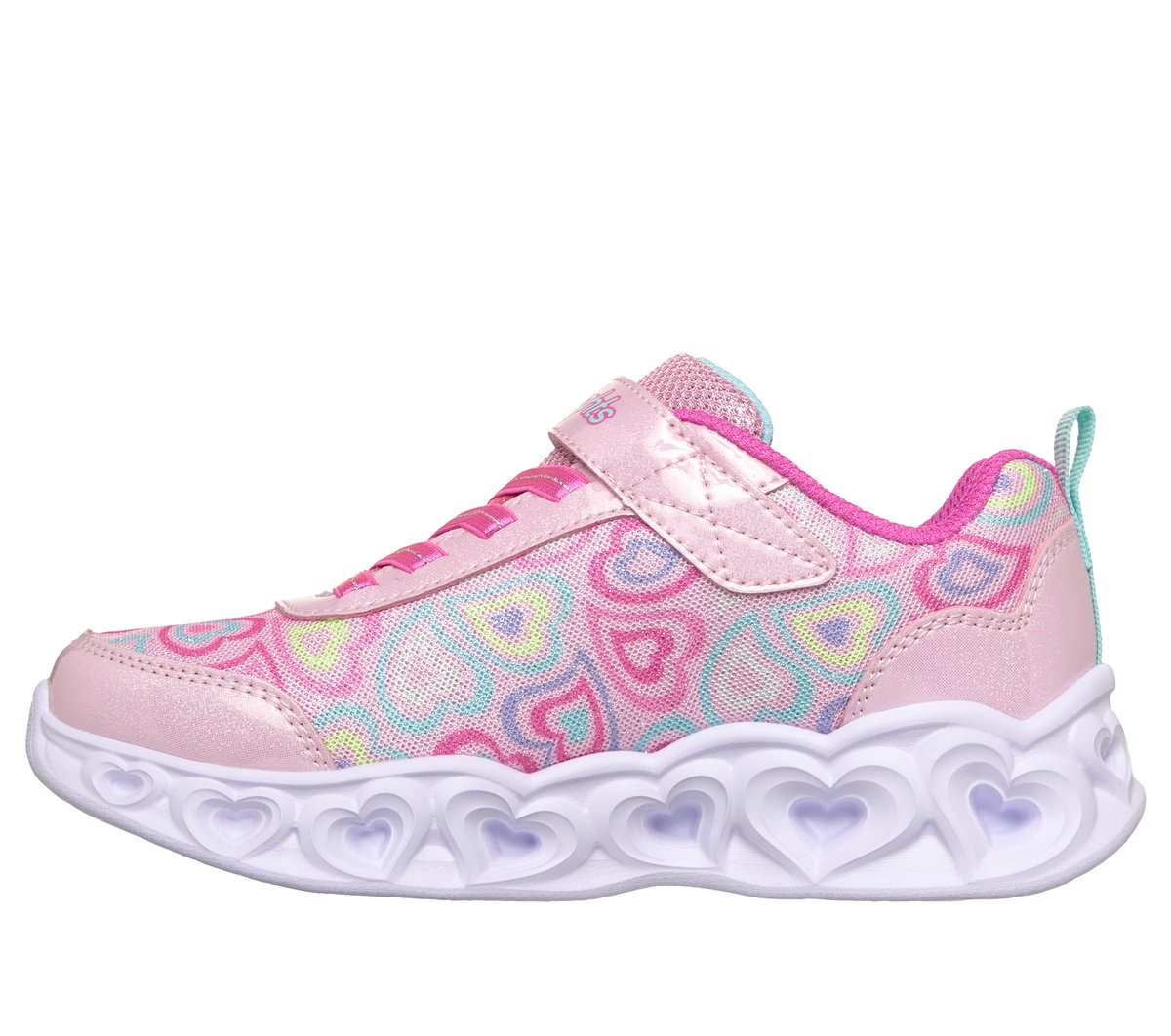 Skechers Heart Lights - Boogie Love Chaussures Moyen Width en Rose Clair