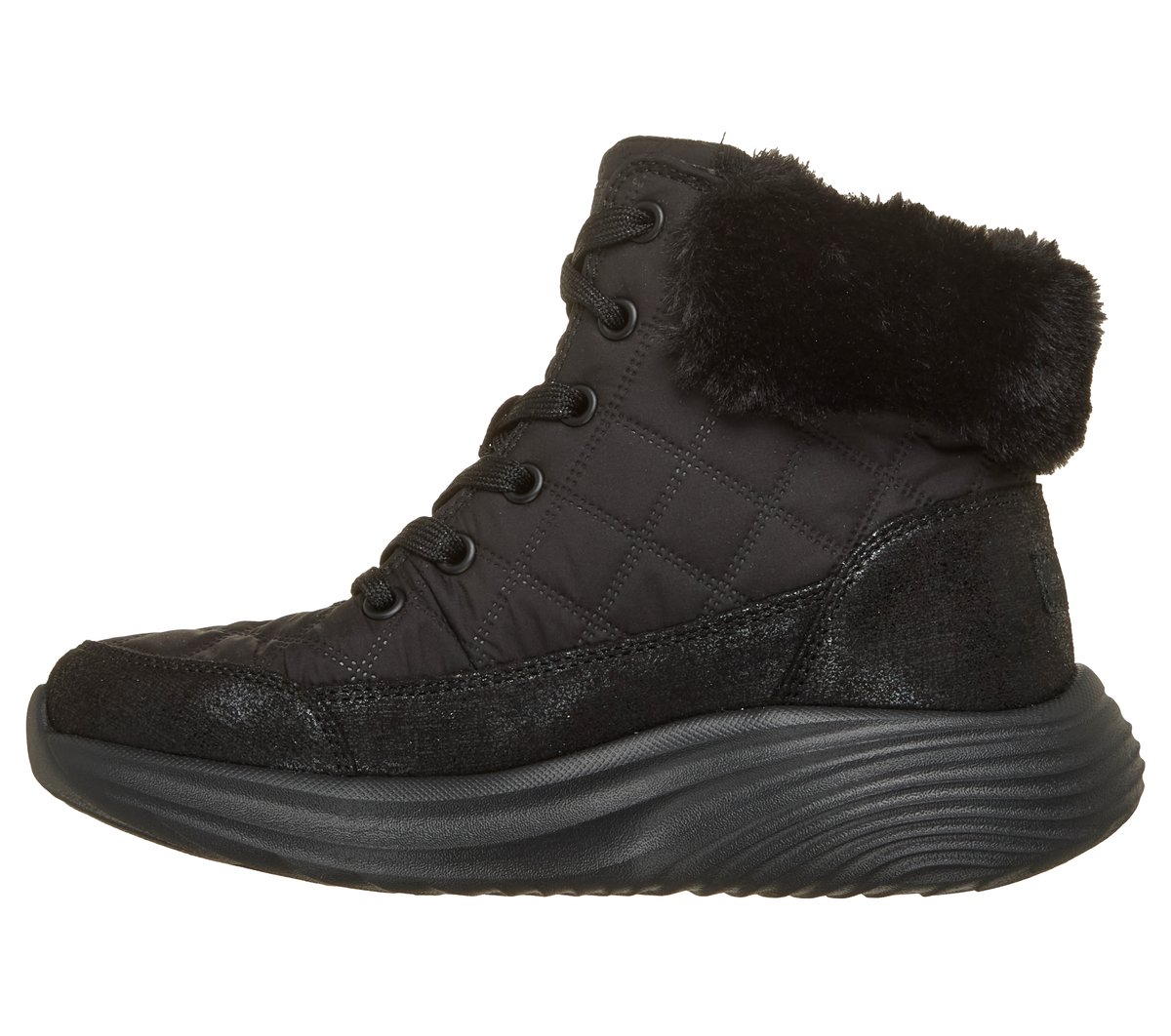 Skechers Bounder Pro - Cozy Fit Luxe Chaussures Moyen Width en Noir, Lavable en machine