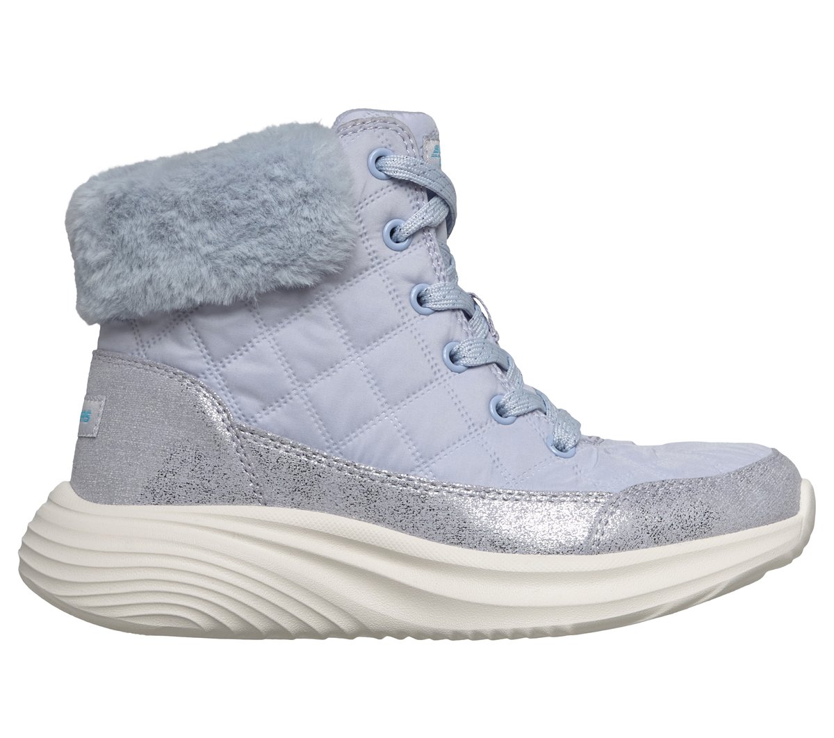 Skechers Dziewczęce Bounder Pro - Cozy Fit Luxe w Jasny Niebieski, Rozmiar 34, Nadają się do prania w pralce Buty