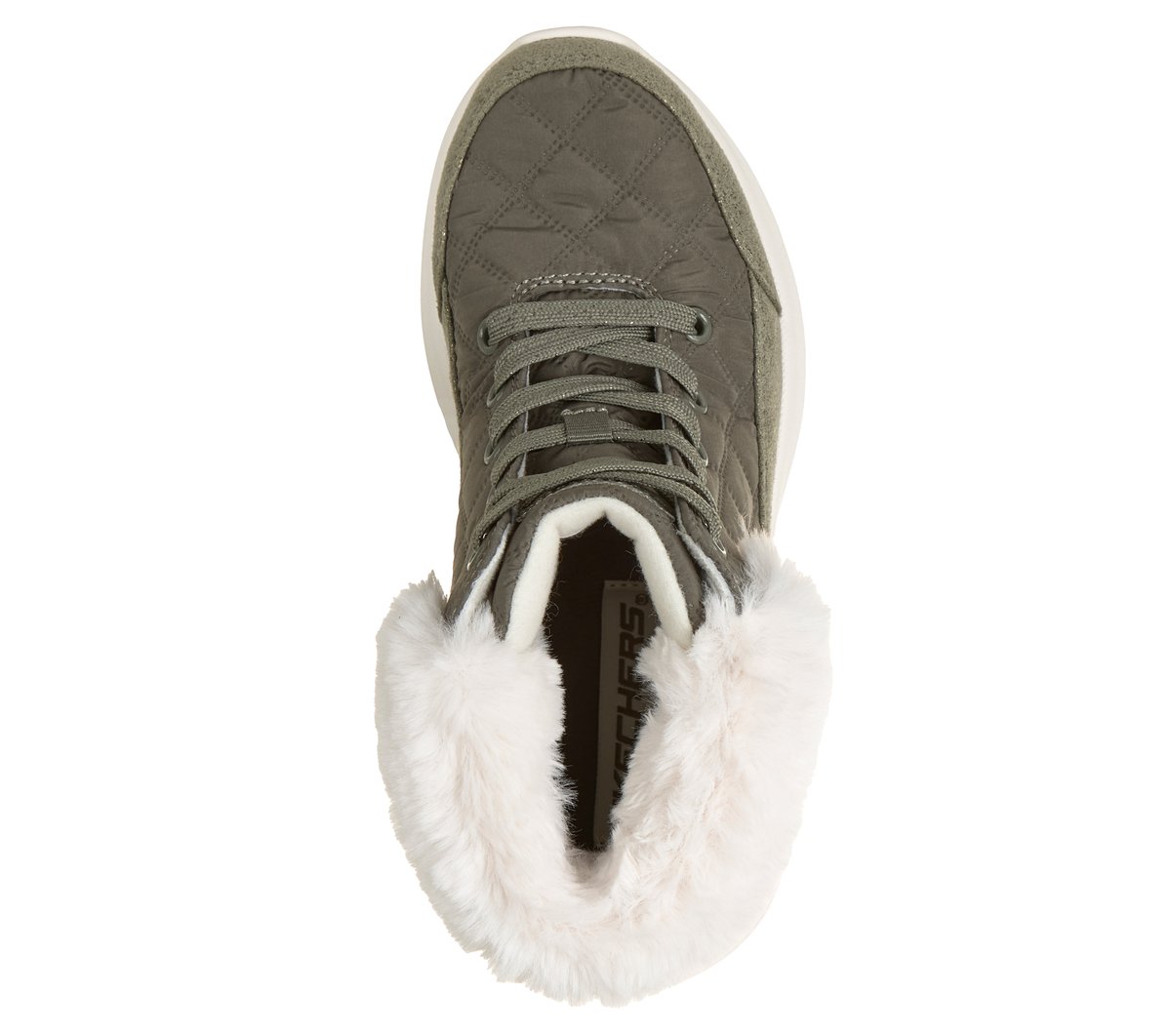 Skechers Bounder Pro - Cozy Fit Luxe Chaussures Moyen Width en Olive, Lavable en machine
