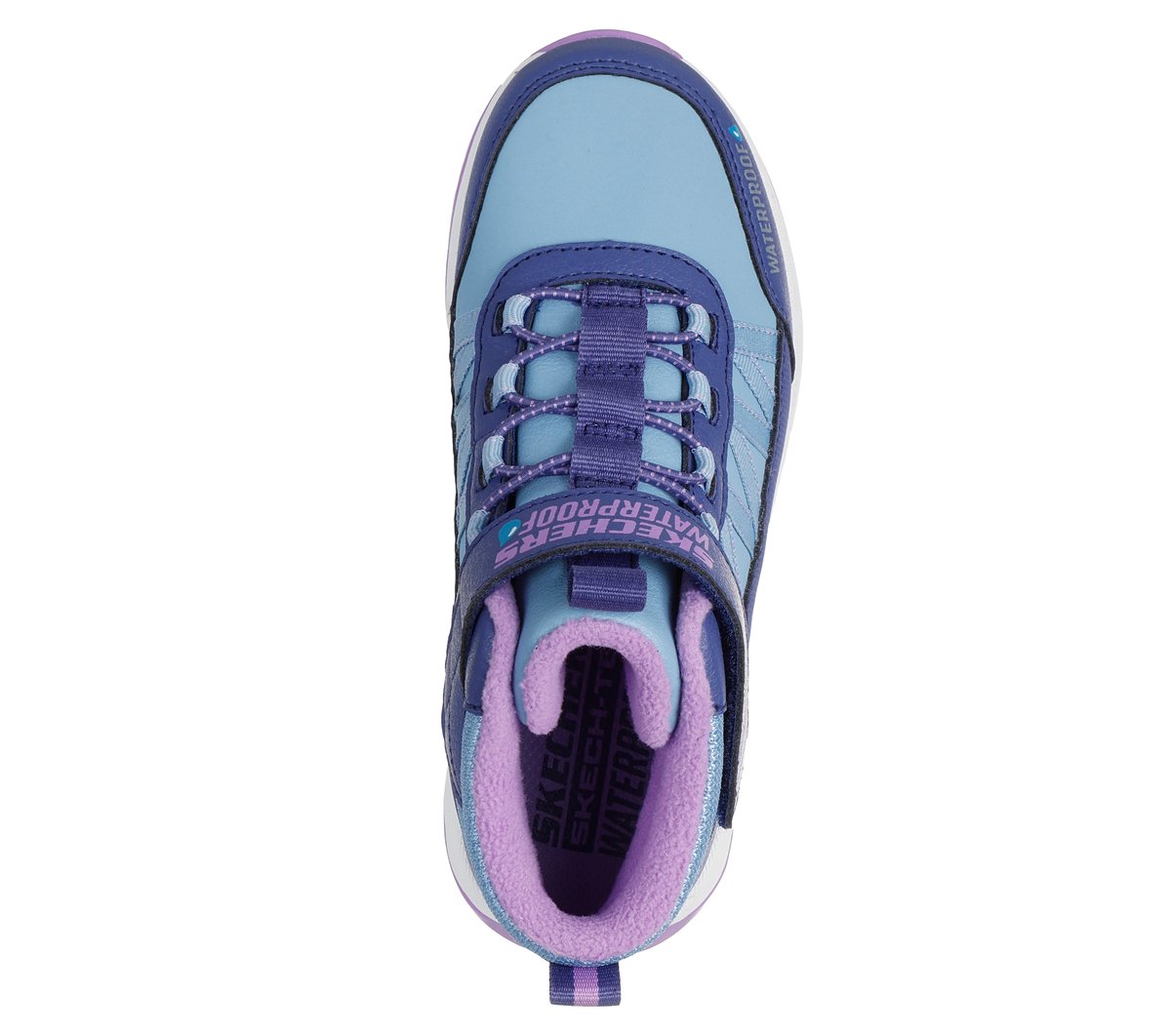 Skechers Bambina Waterproof: Storm Blazer - Arctic Mass Shoes In Blu Navy Blue/Porpora, Taglia 32 - 2