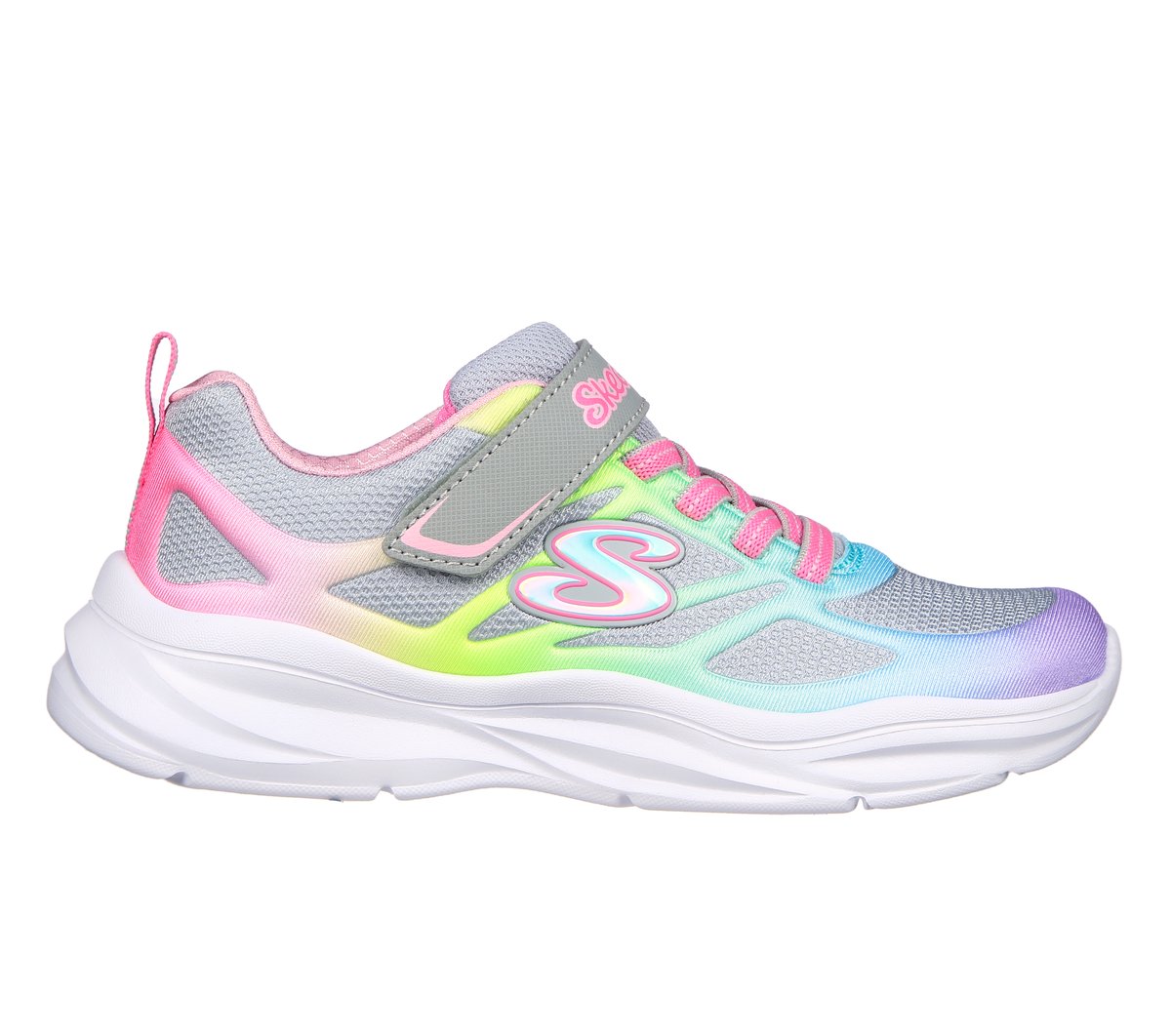 Skechers niña Power Jams en Gris/Hombreta, talla 31