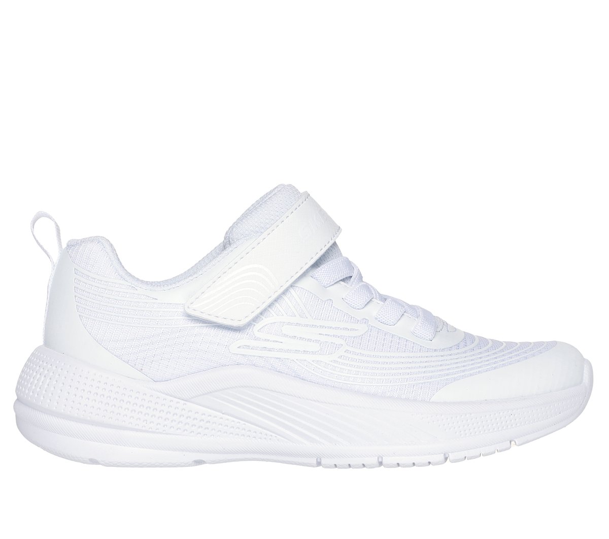 Skechers niña Microspec Advance en Blanca, talla 33.5