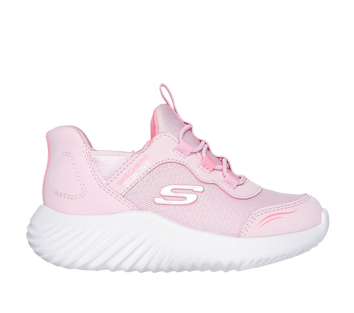 Skechers Slip-ins: Bounder - Simple Cute en Rosa Claro, talla 26