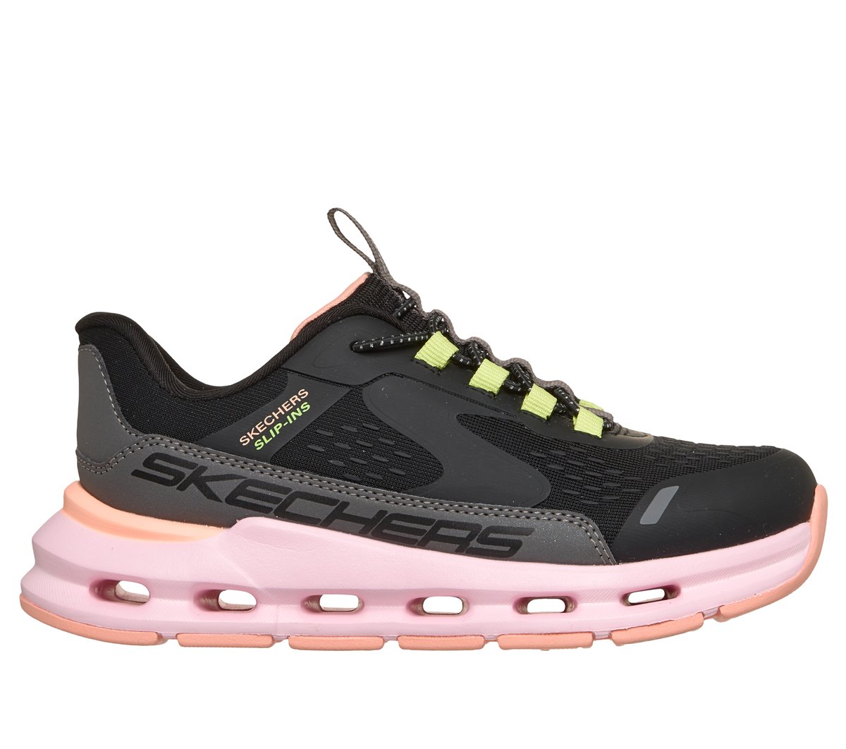 Skechers niña Slip-ins: Glide-Step - Vista Lane en Negro, talla 35.5