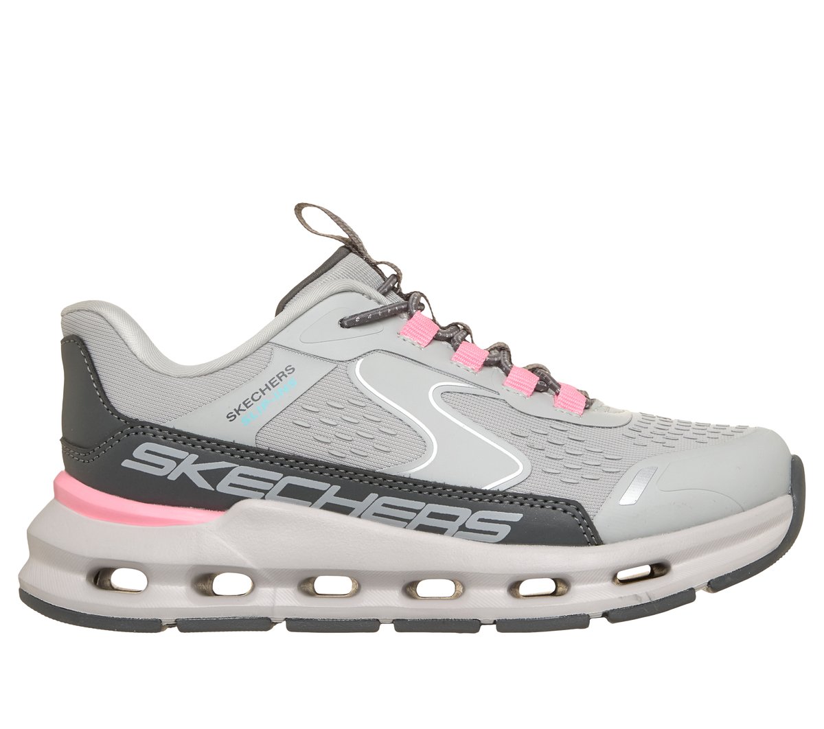 Skechers niña Slip-ins: Glide-Step - Vista Lane en Gris/Rosa, talla 32