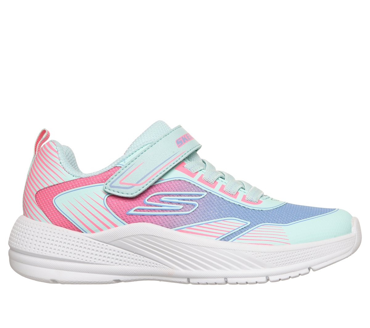 Skechers niña Microspec Advance - Oasis Point en Agua, talla 31