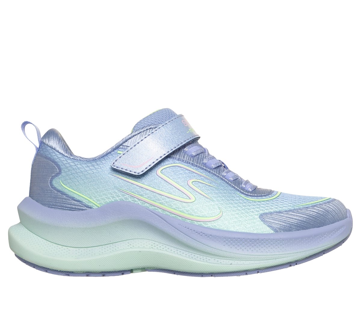Skechers niña Max Cushioning Ascend - Smoothie Pack en Azul Claro, talla 27.5