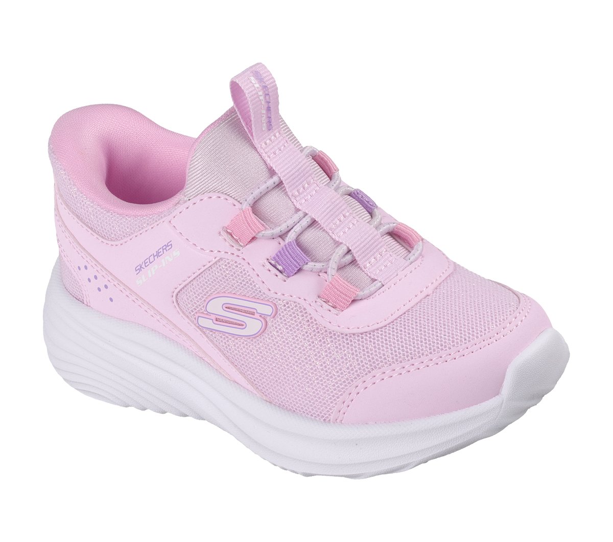Skechers Slip-ins: Bounder Pro - Step One Chaussures Moyen Width en Rose Clair, Lavable en machine