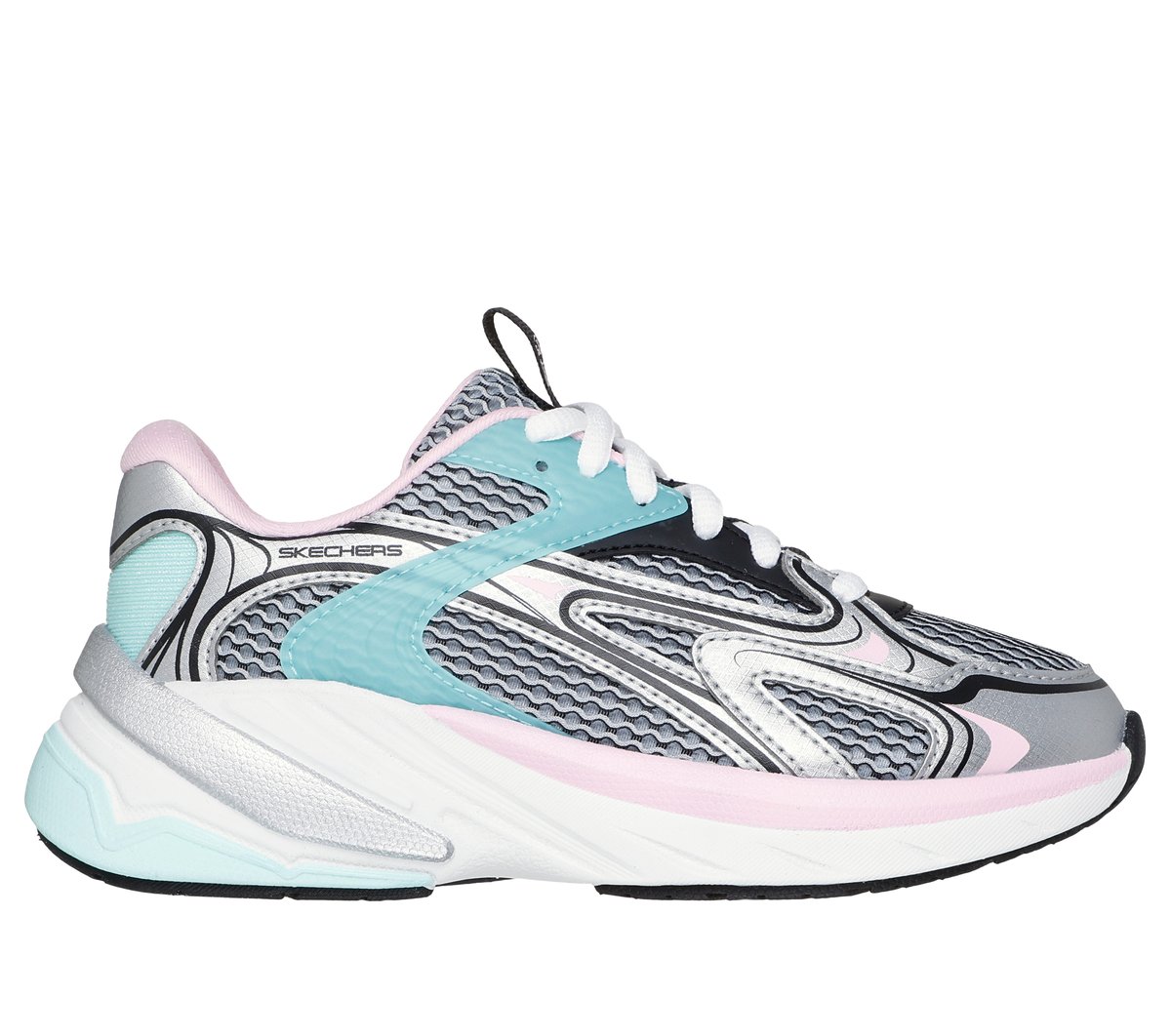Skechers niña S2K en Plata, talla 31