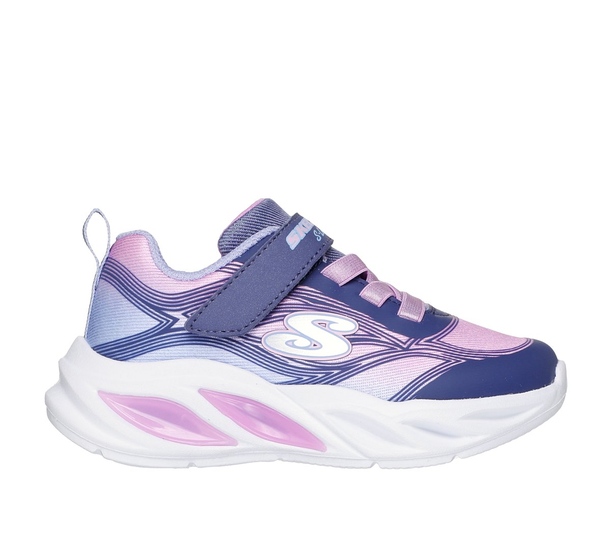 Skechers S-Lights: Cosmic Glow en Navy, talla 25