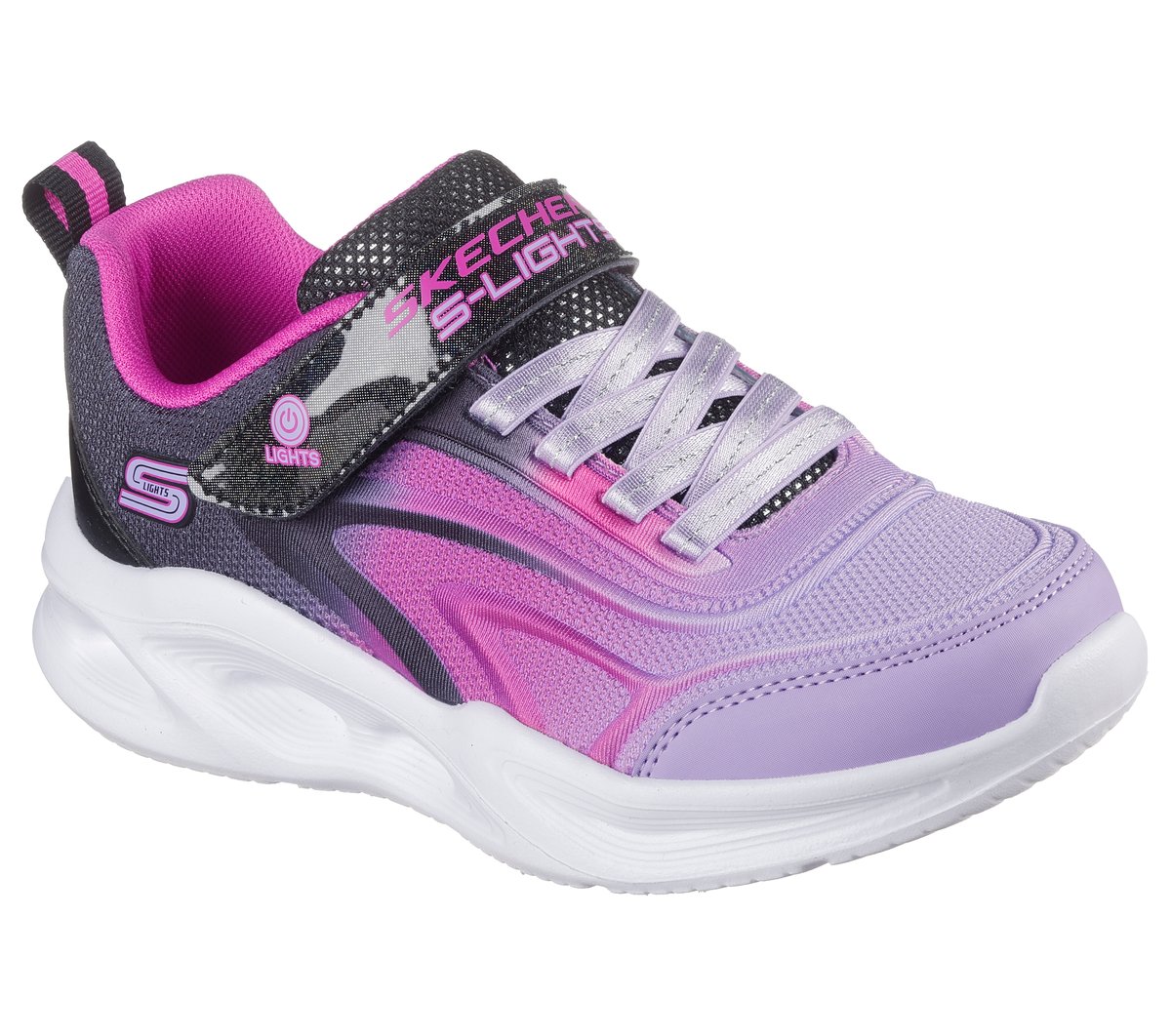 Skechers S-Lights: Sola Glow - Color Breeze Chaussures Moyen Width en Noir