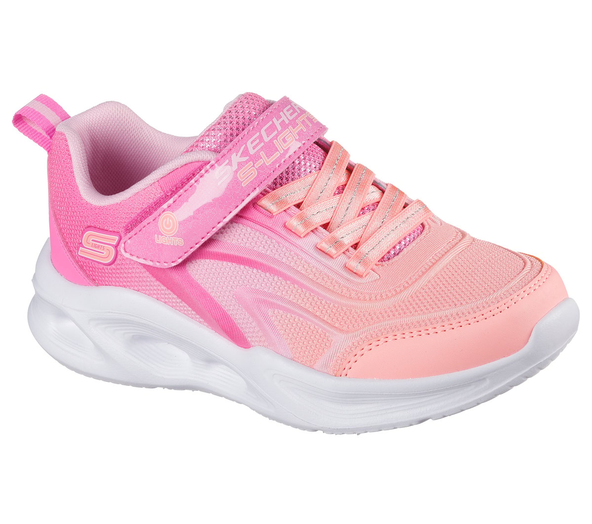 Skechers S-Lights: Sola Glow - Color Breeze Chaussures Moyen Width en Rose