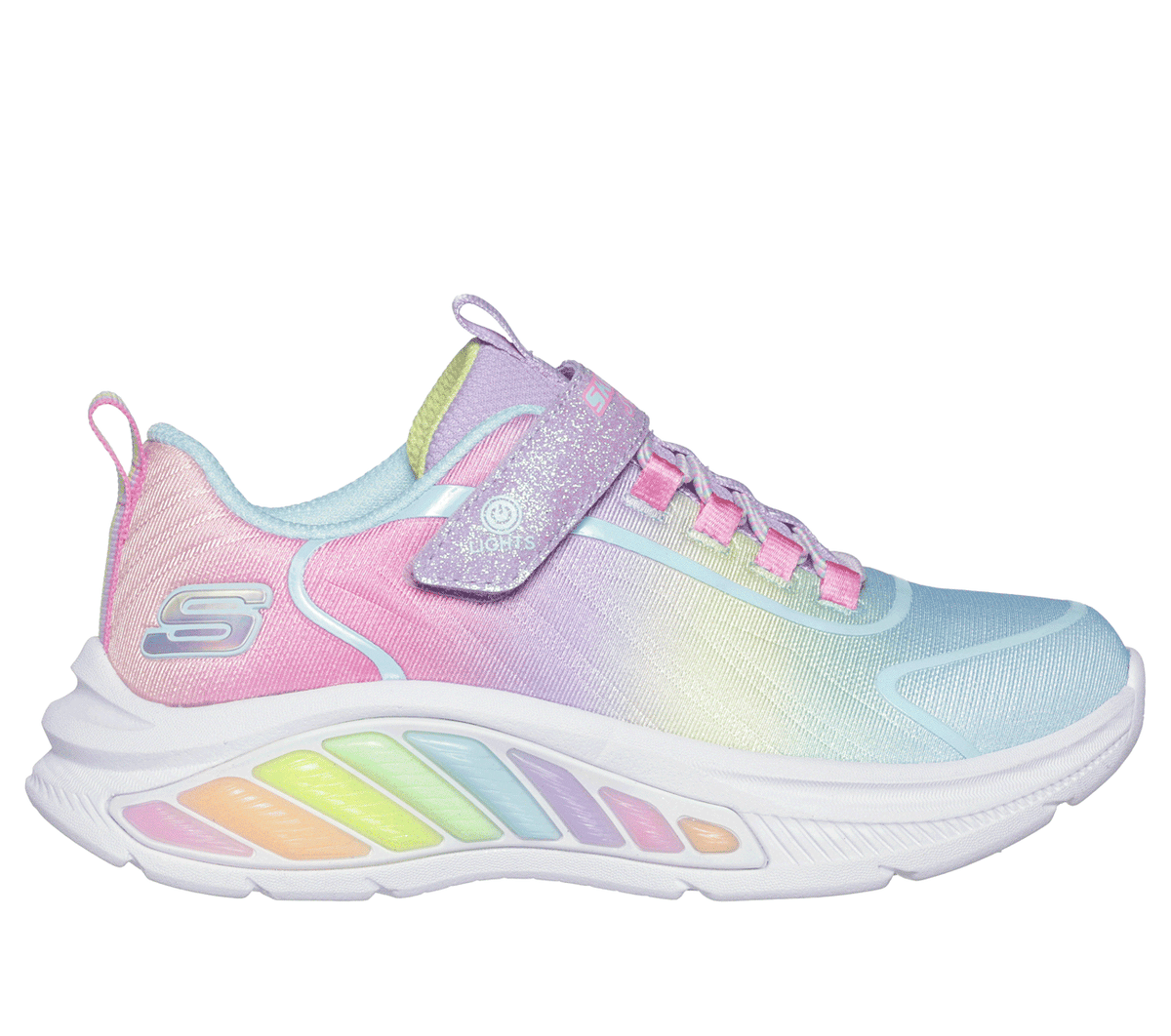 Skechers niña Rainbow Cruisers en Lavanda, talla 33