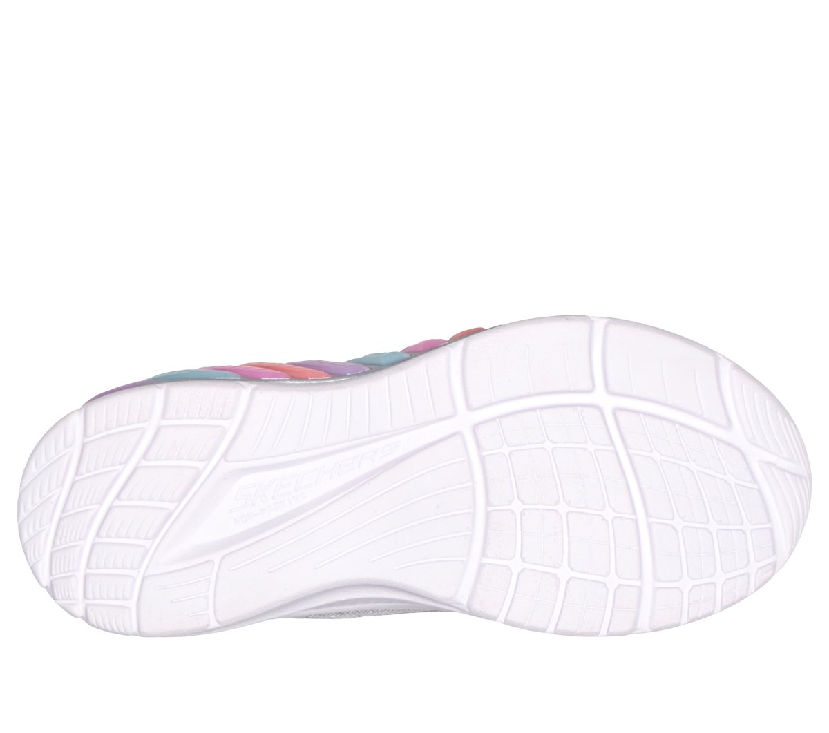 Skechers Fille Rainbow Cruisers Glitzy Glow Baskets Sparkle Mesh Trim - vue 10